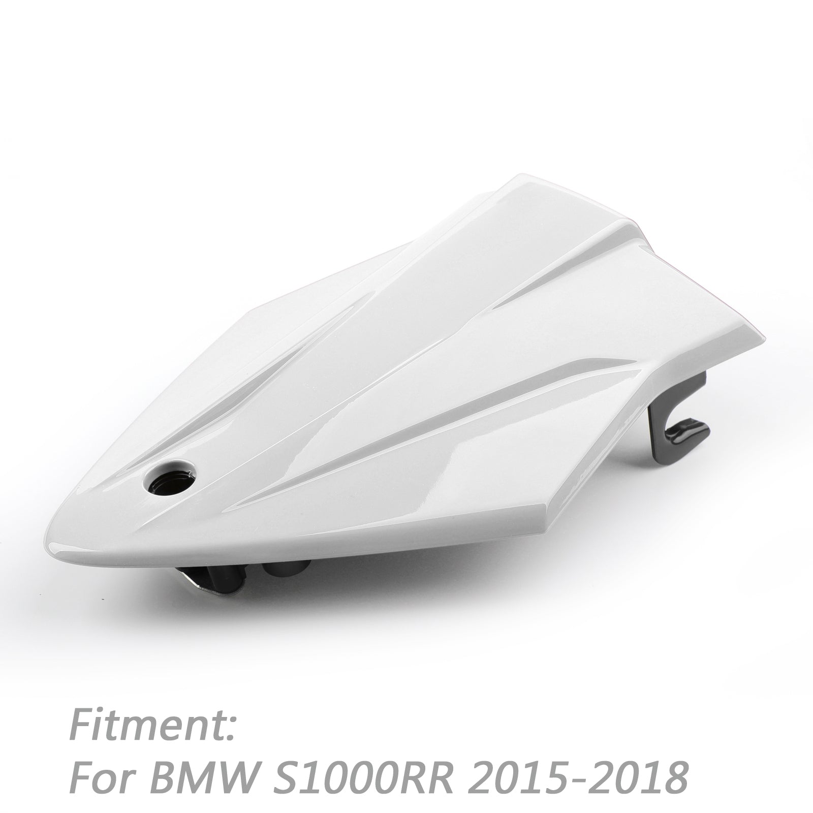 Coperchio di sedile del passeggero posteriore in plastica ABS per BMW S1000RR K46 2015-2018 BIANCO