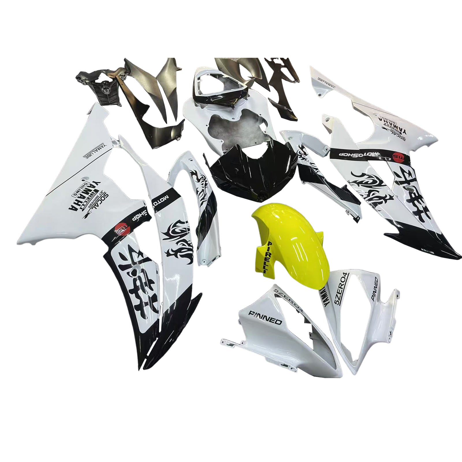 ABS Plastic Kairing Kit voor Yamaha YZF 600 R6 2008-2016