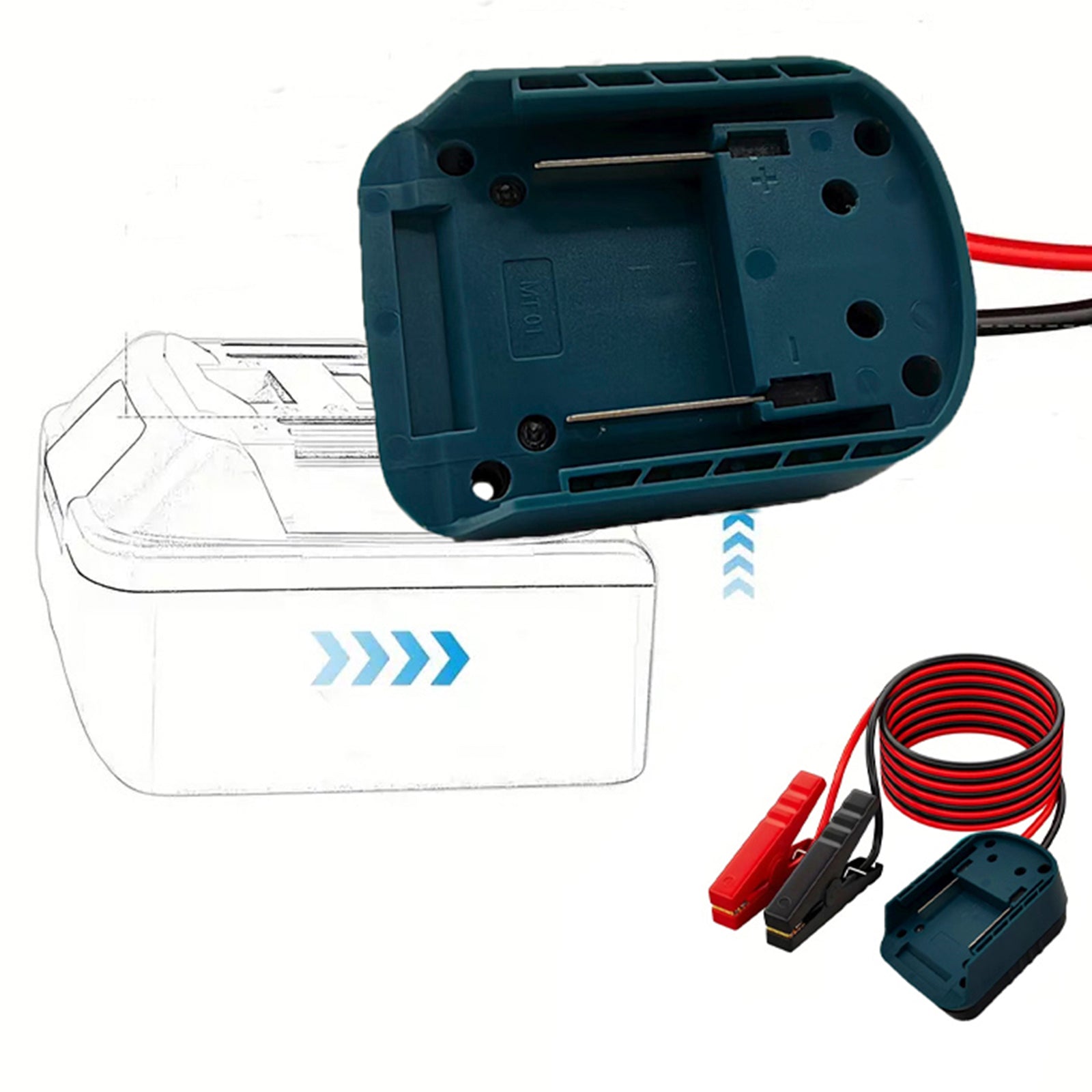 Kit d'allumage de batterie de voiture, kit d'alimentation de secours automobile, câble 12AWG