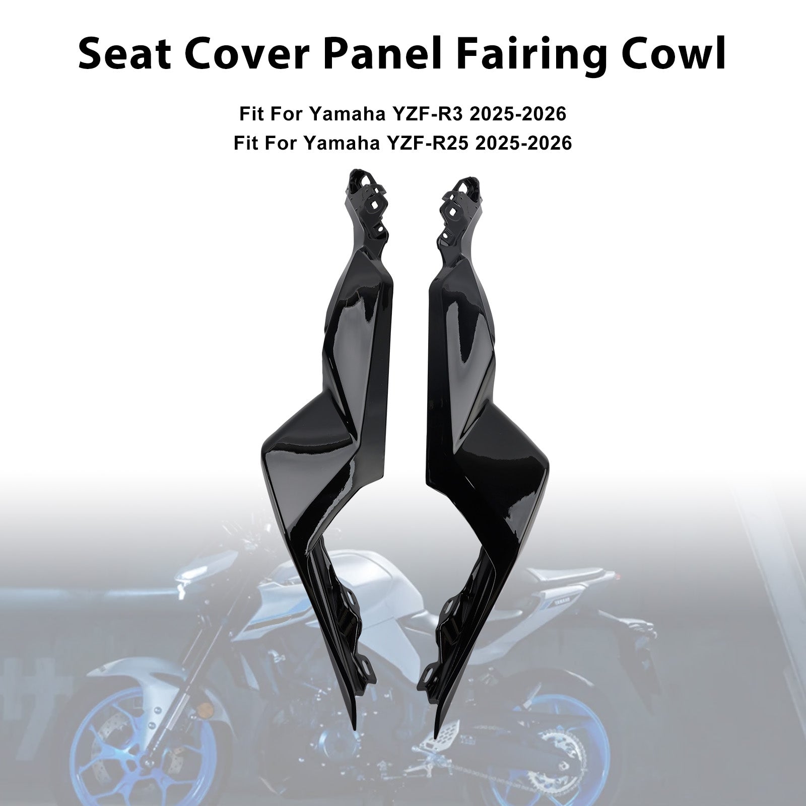 Carénage latéral de selle arrière pour Yamaha YZF-R3 R25 MT-03 (2025-2026)