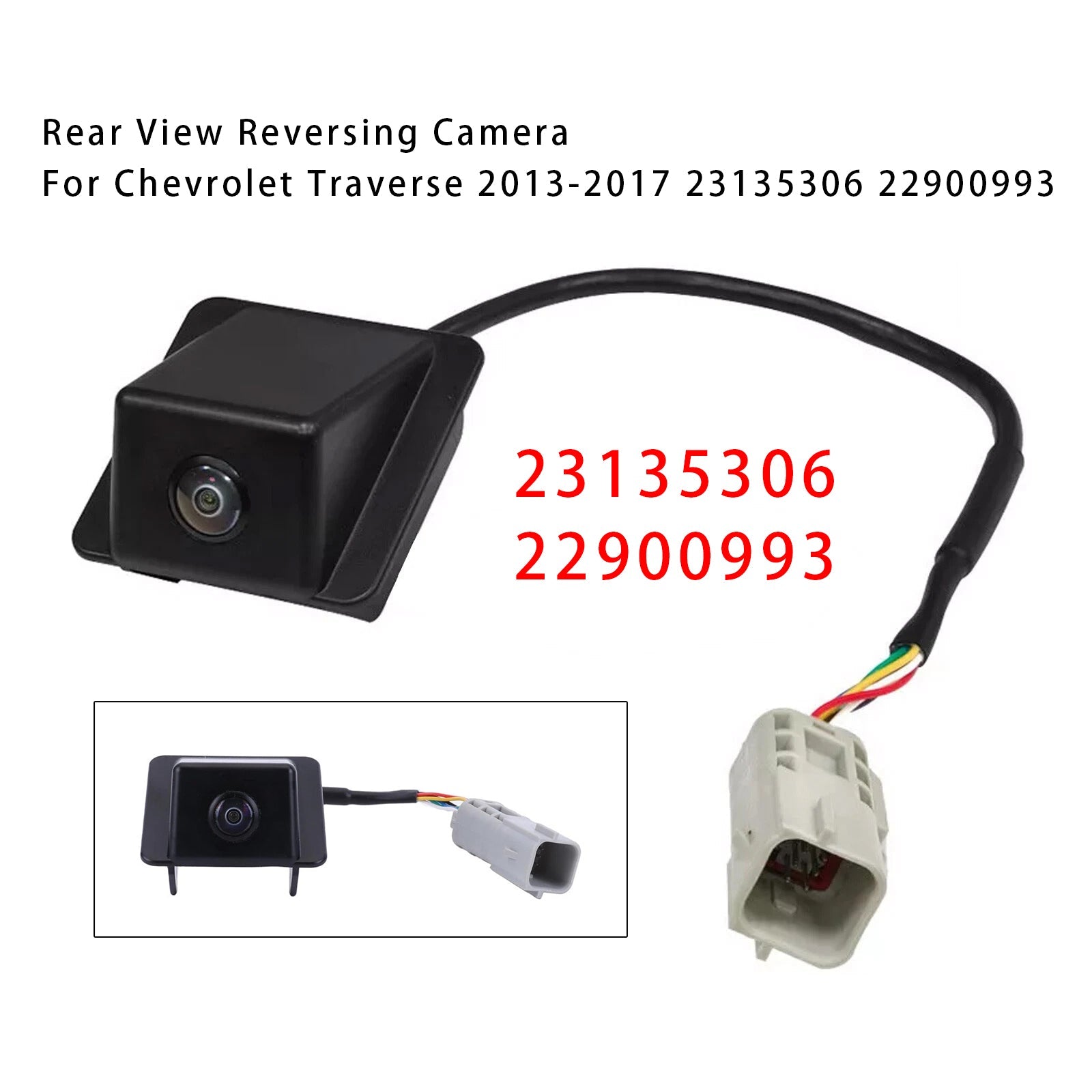 Achteruitrijcamera voor Chevrolet Traverse 2013-2017 (referenties : 23135306 en 22900993)