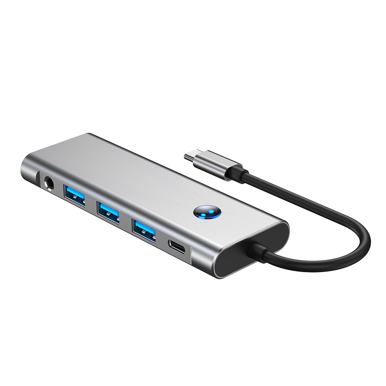 9 in 1 TYPE-C + USB3.0 USB2.0 HDMI SD/TF Audio Data Interface Hub-adapter PD100W