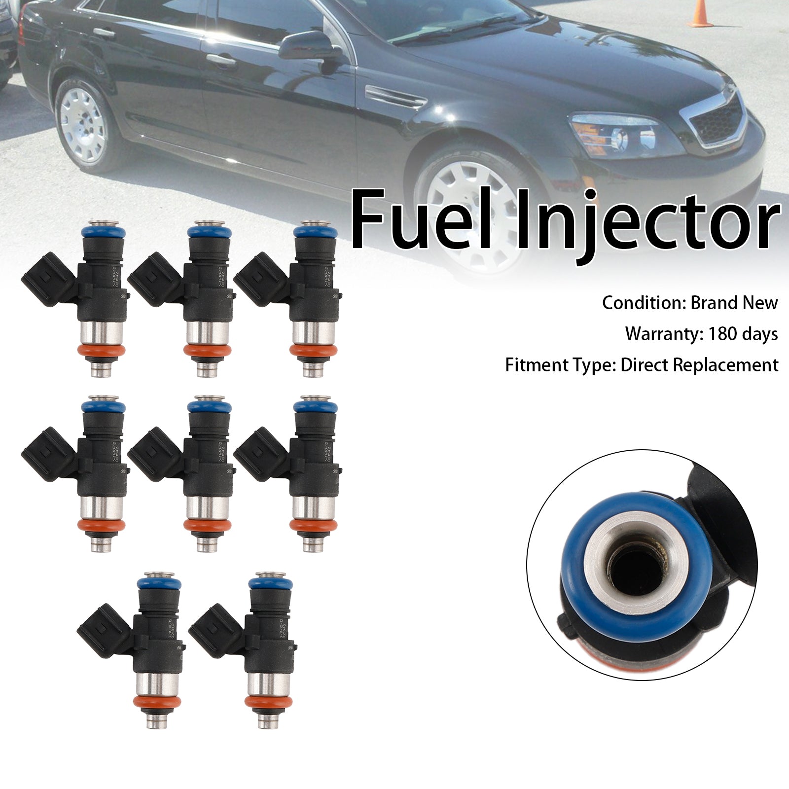 Inyector de combustible 8 piezas 12639221 0280158274 para Chevrolet Caprice PPV 6.0L V8 2011-2017