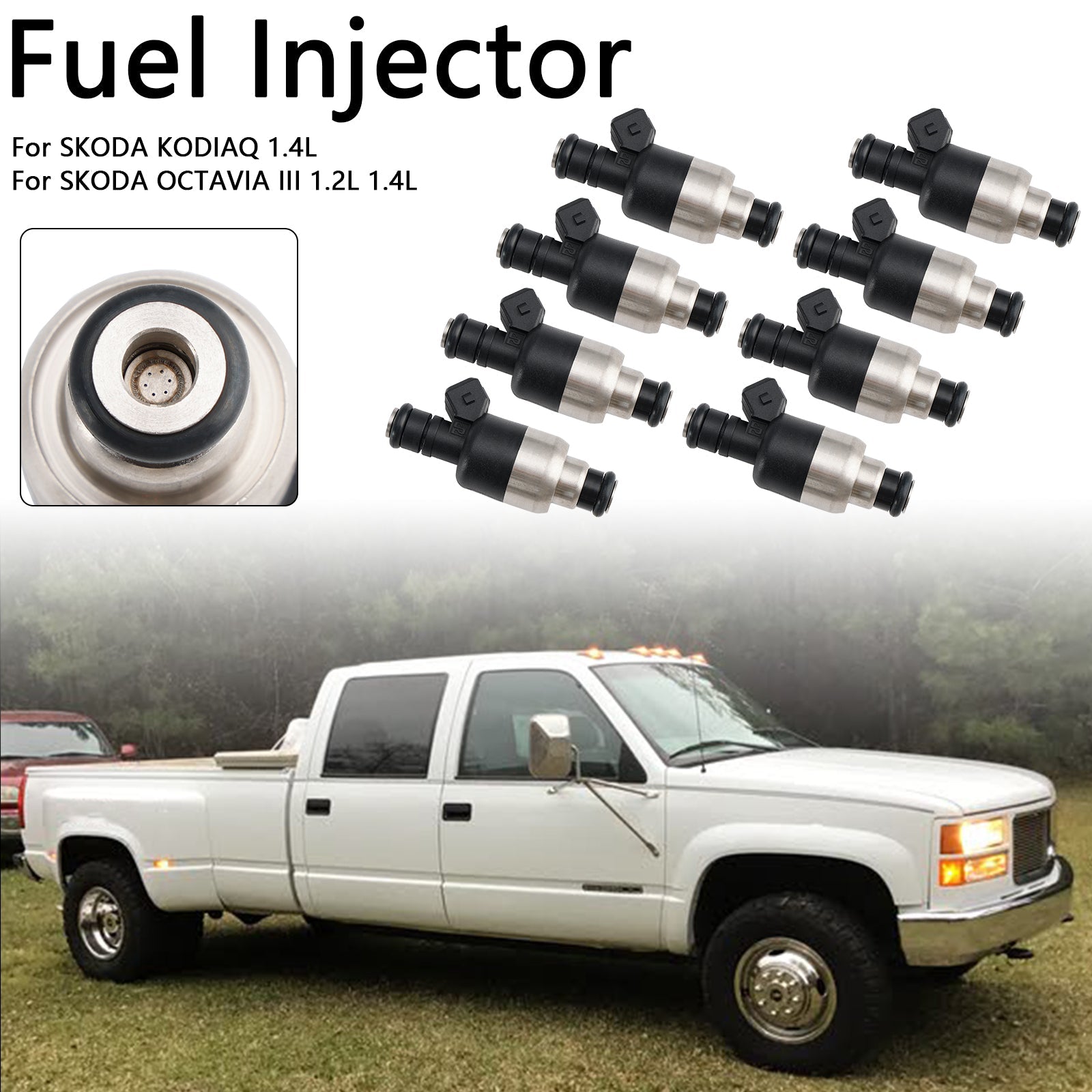 Iniettore di carburante a 8 pezzi 17109596 per Chevrolet Fit GMC 7.4L V8 1996-2000 8321150