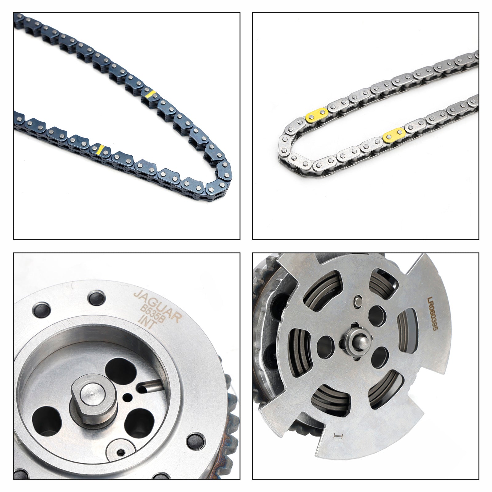 Zestaw łańcucha rozrządu Jaguar XE 2017-2019 z fazerem wałka rozrządu