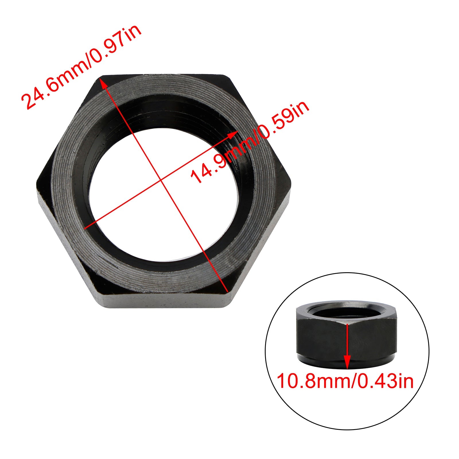 Lot de 4 écrous d'arbre gauche pour scies à inclinaison droite Delta Unisaw 902-01-200-9848