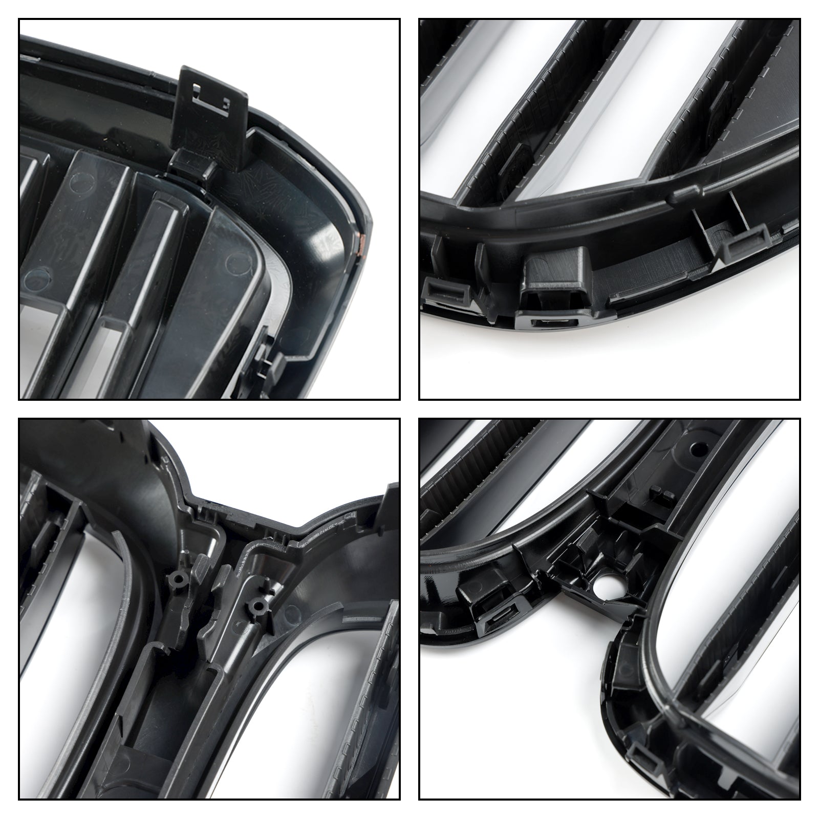 2024+ BMW G05 LCI X5 Czarna błyszcząca pojedyncza linia Grill przedniego zderzaka