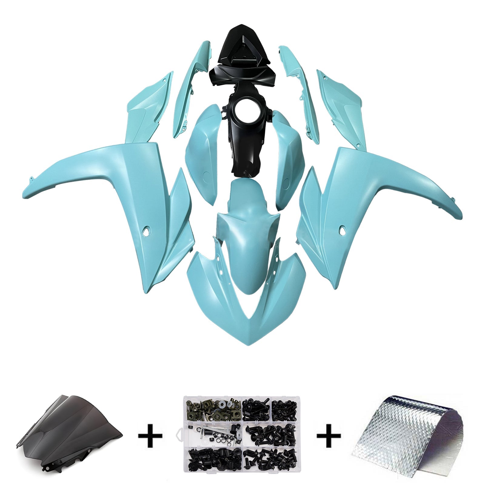 Kit de carénage injecté ABS pour Yamaha YZF-R3 2014-2018 et R25 2015-2017