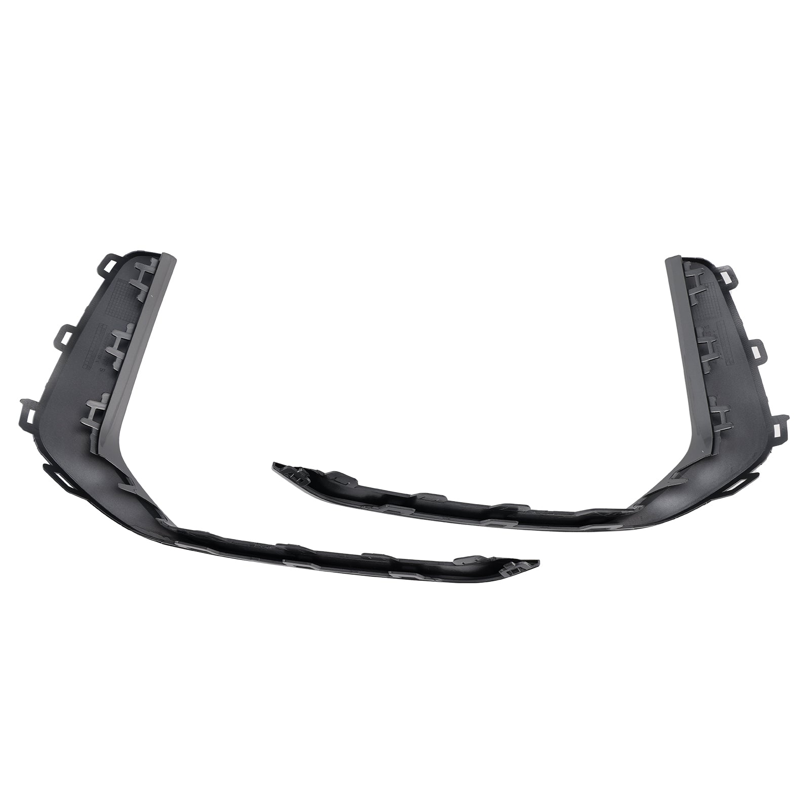 2019-2023 Audi A6 C8 S-Line S6 2 pièces Garniture de phare antibrouillard avant gris