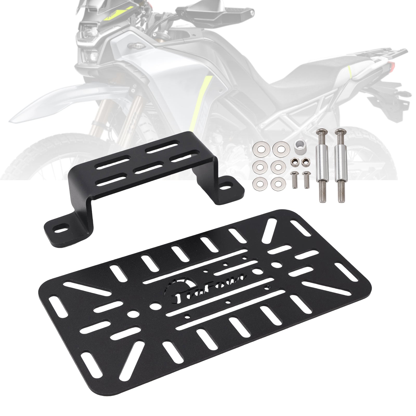 Support de fixation pour sacoche latérale noire droite pour porte-bagages CFMOTO 450MT 2024-2025