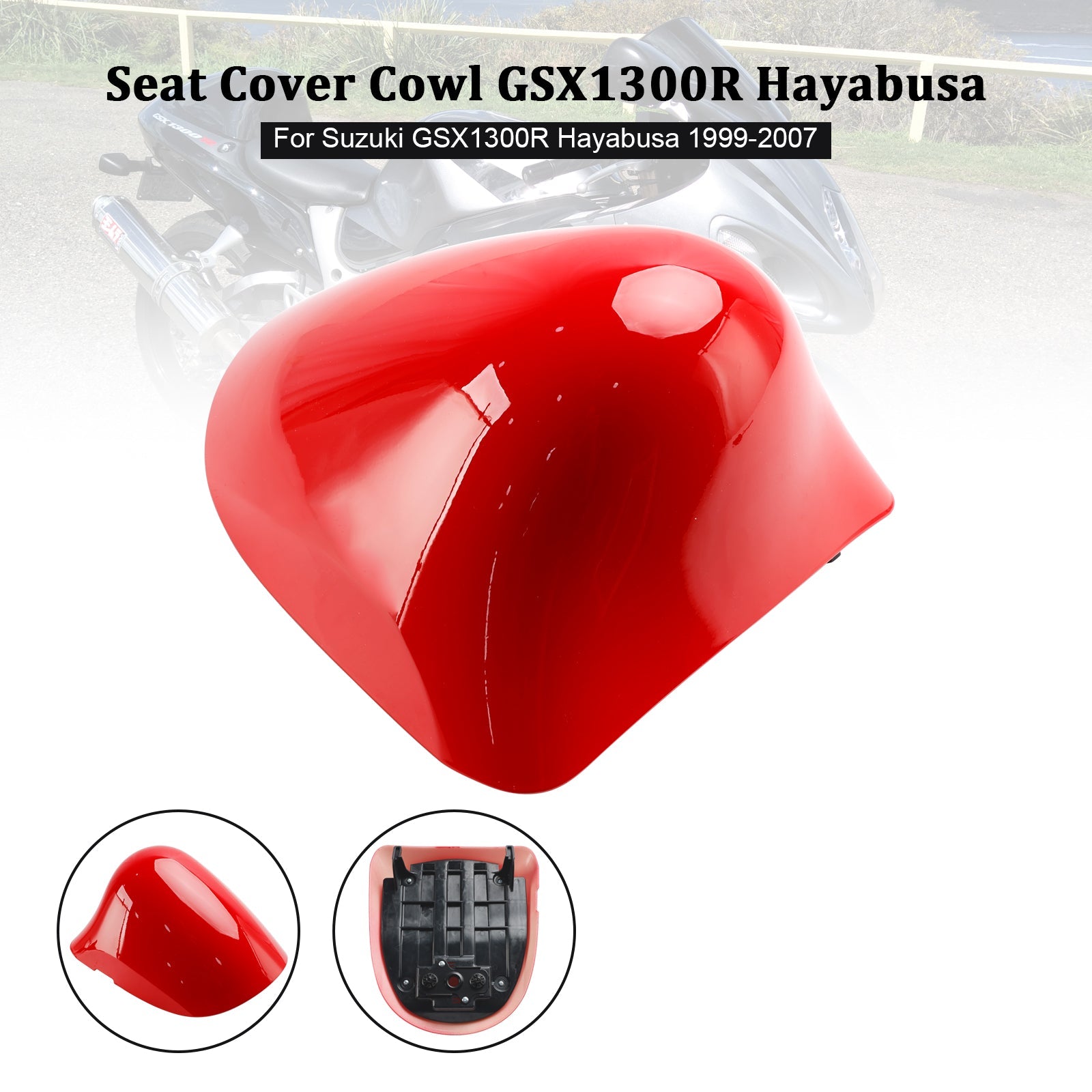 Cubierta del soporte del asiento trasero para Suzuki GSX1300R GSX-R1300 Hayabusa 1999-2007