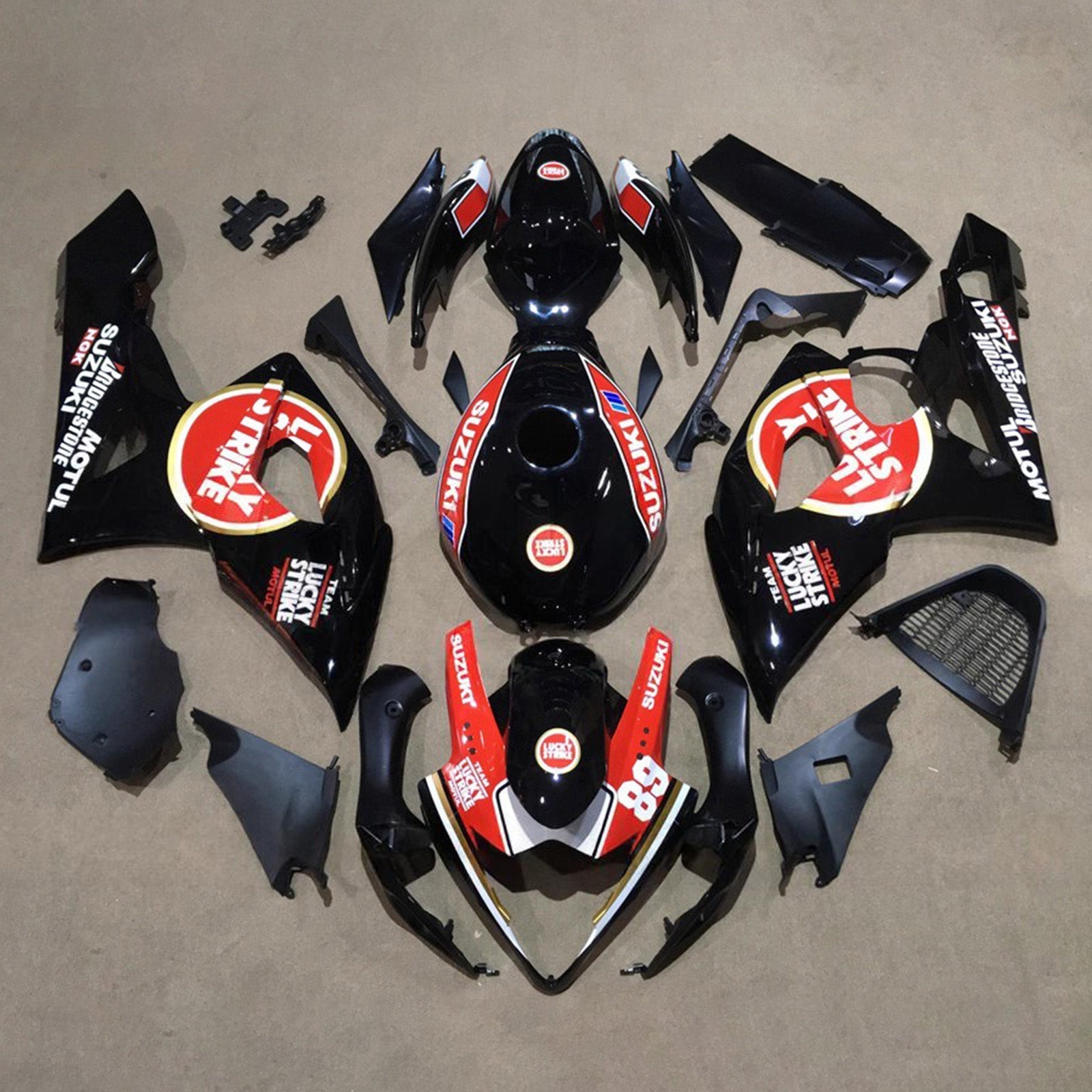 Kit de carénage injecté en plastique ABS pour Suzuki GSXR1000 2005-2006 K5