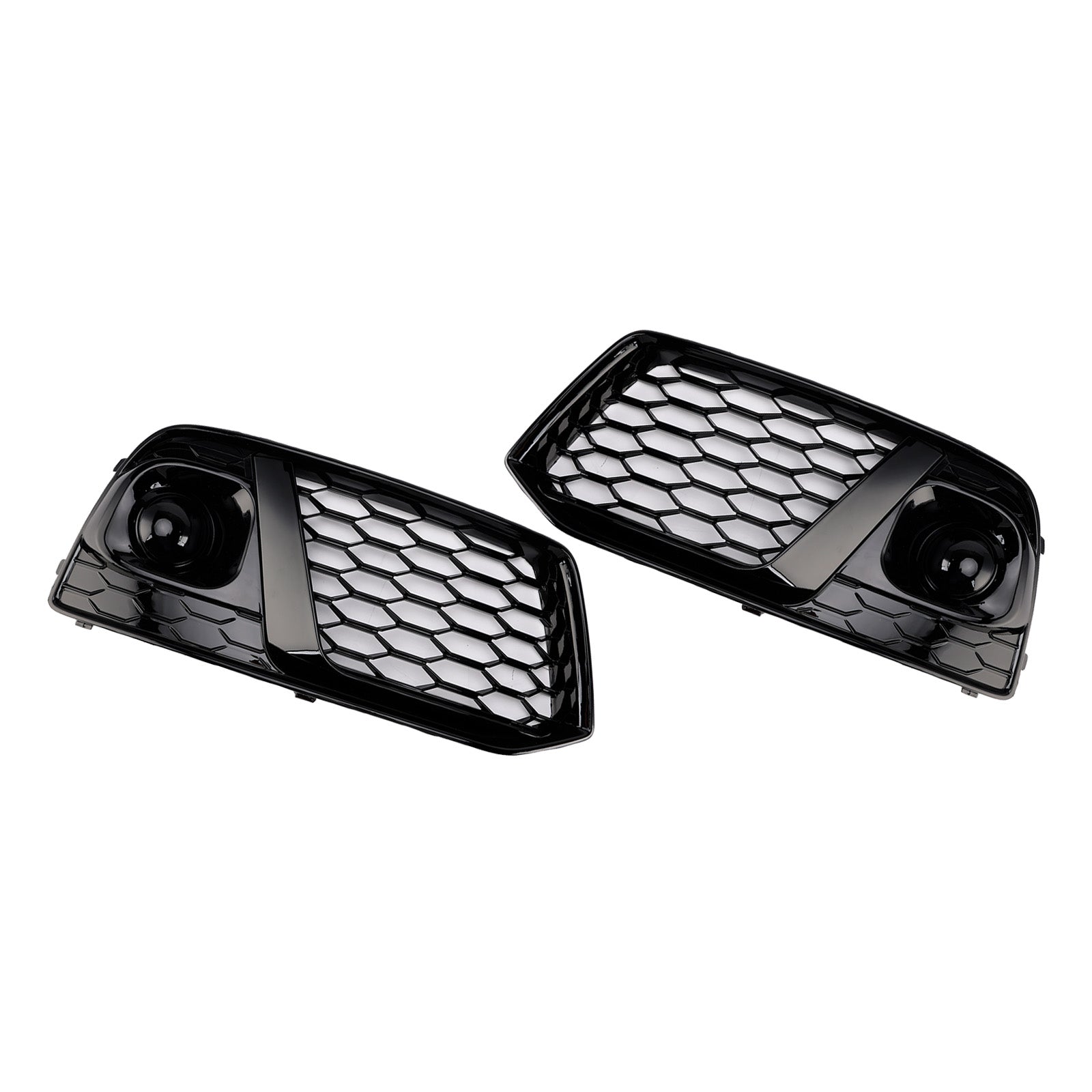 Grille de protection des phares antibrouillard avant en nid d'abeille noire pour Audi Q5 SQ5 2018 2019