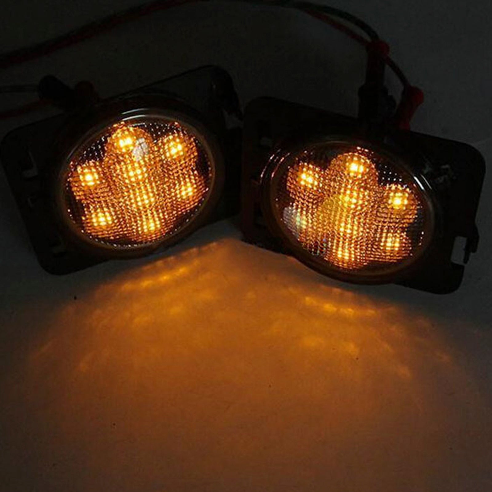 Przednie światło obrysowe z kierunkowskazem LED do Jeepa Wranglera JK (2007-2015)