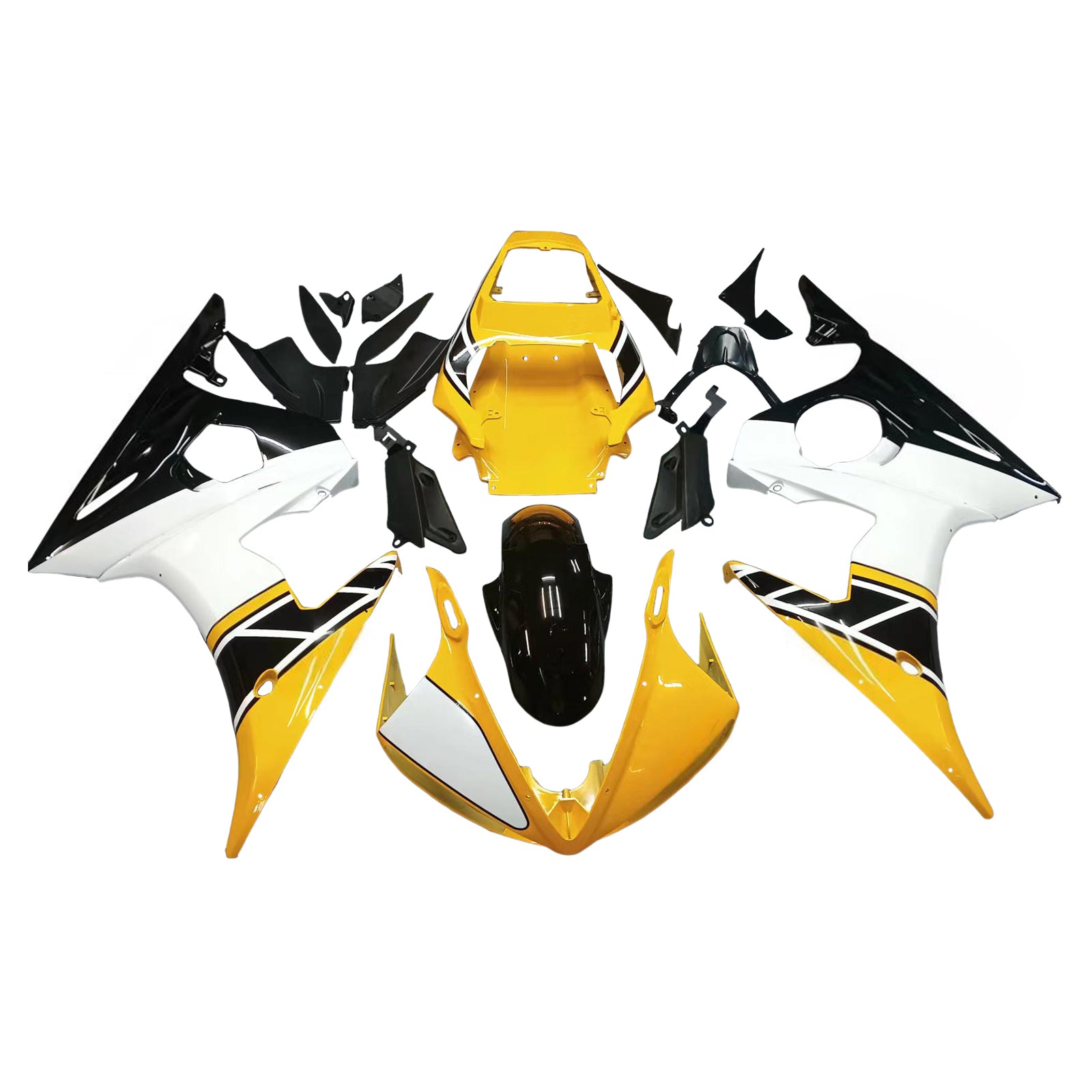 Kit de carénage par injection, carrosserie en plastique ABS, compatible avec Yamaha YZF 600 R6 2005