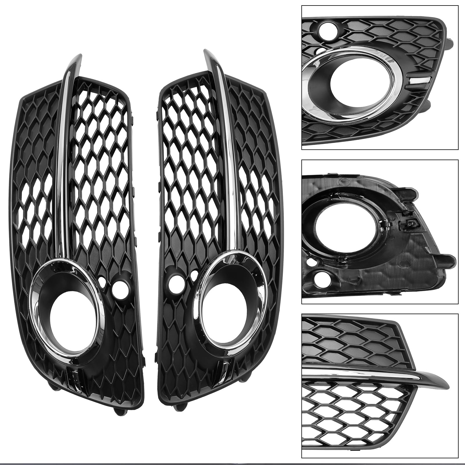 Mistlamp Grille voor Audi SQ5 2014-2017 Voorbumper 8R0807681S