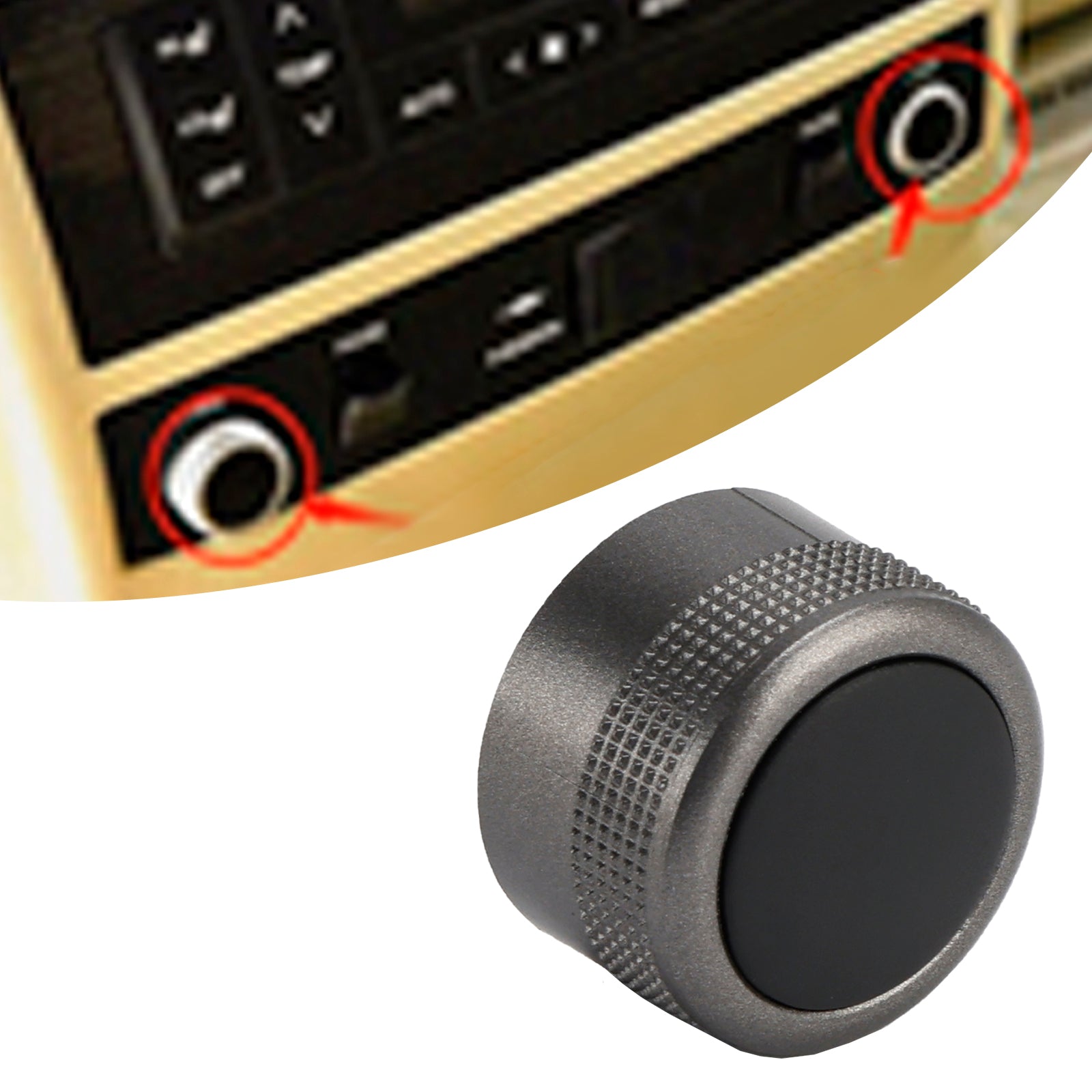 2 cubiertas de botones de control de volumen trasero 86419-60011 para Toyota Land Cruiser LC200