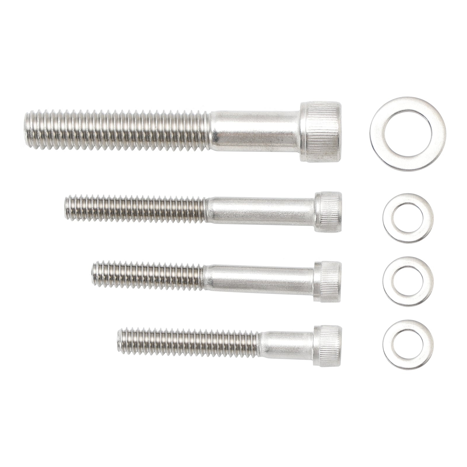 Vijačni komplet Allen UNC v nerjavnem jeklom za 59-sobne motorične pokrove za Sportster XL 2004-Up