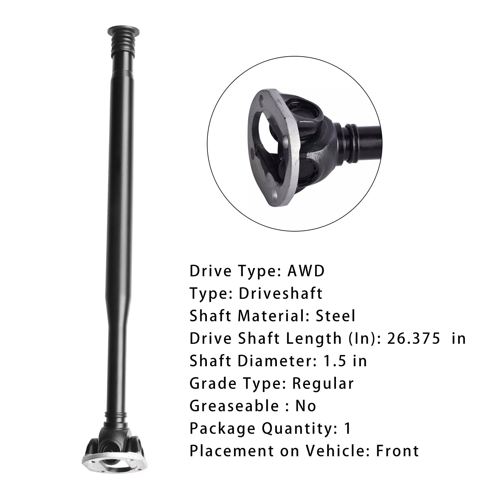 Albero di trasmissione prima di 2044107001 per Mercedes-Benz CLS400 V6 3.0L 2015-2016