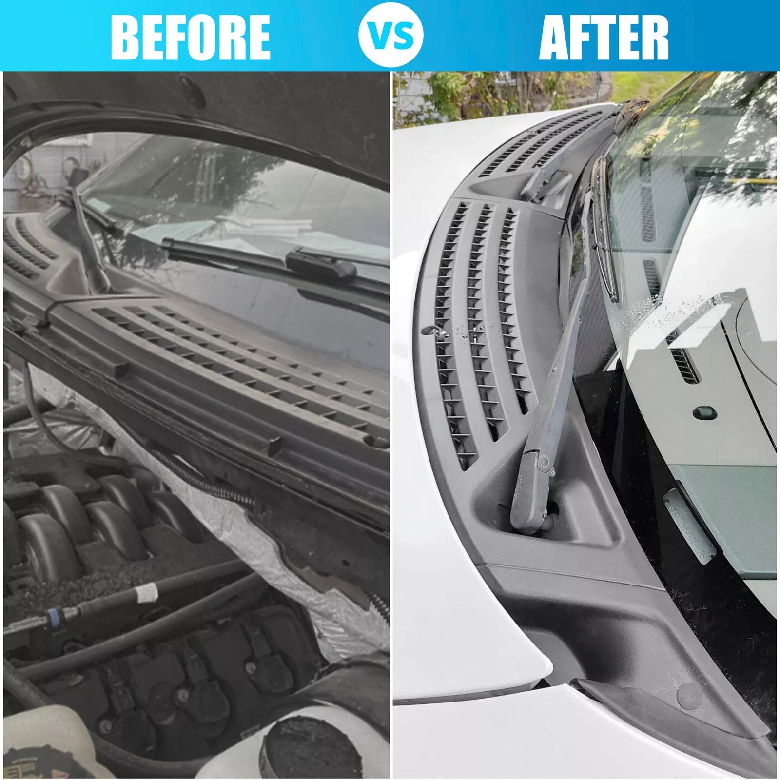 Grille de capot d'essuie-glace pour Ford F-150 2009-2014 BL3Z15022A68A