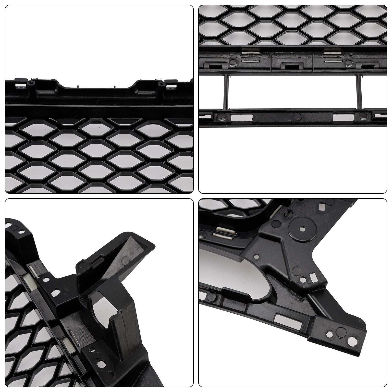 Gloss Black Front Honeycomb Bumper Grill Grille Pour Audi Q5 2013-2017