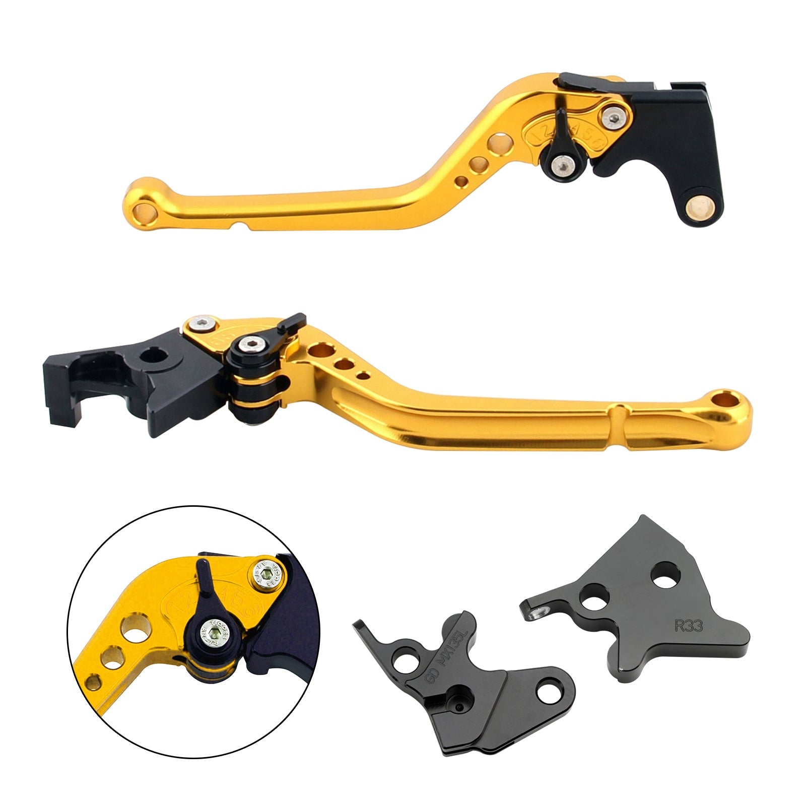 Dolga ročica zavore in sklopke za Yamaha YBR125 2005–2014