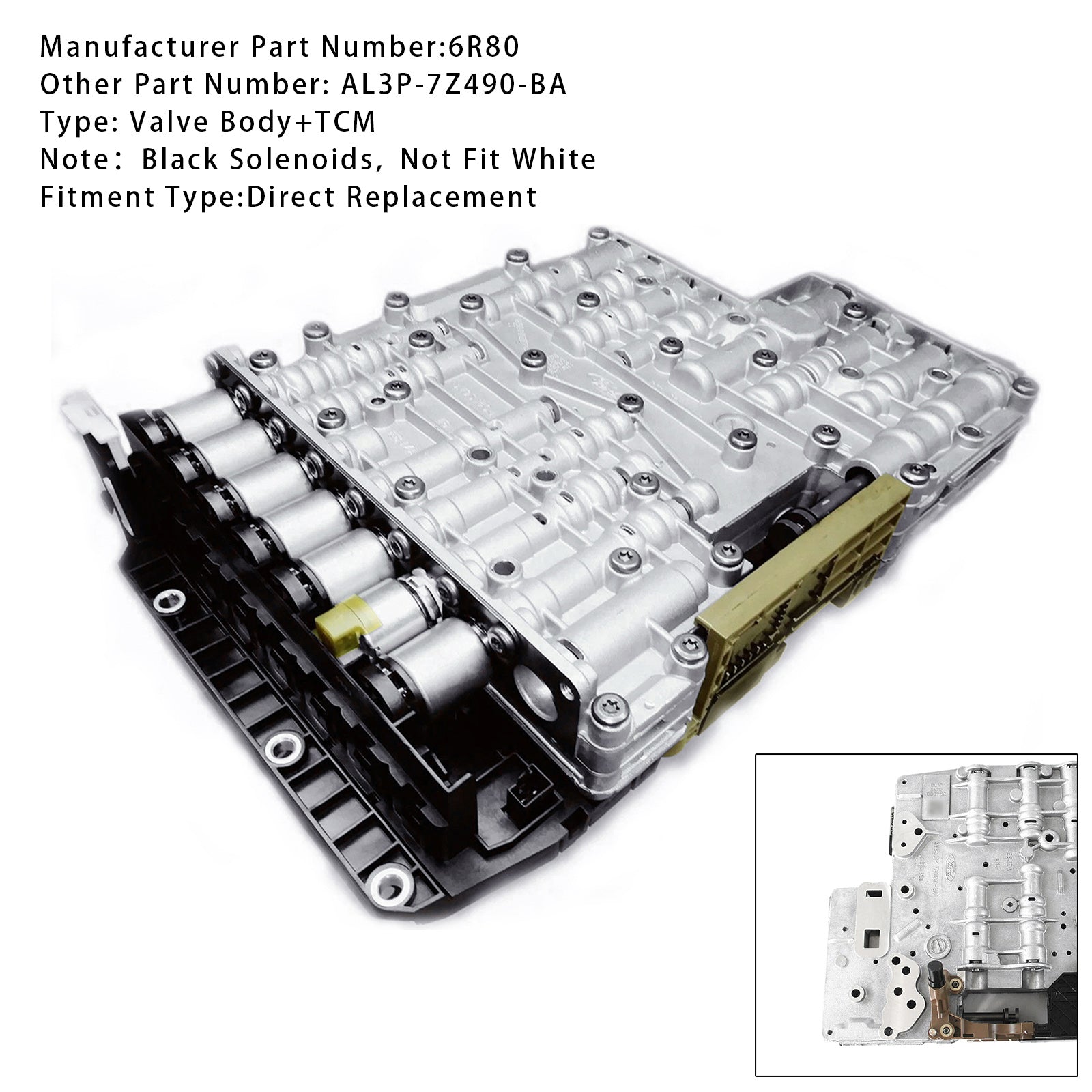 Corps de soupape de transmission 6R80 avec transmission intégrale TCM AL3P-7Z490-BA pour camion Ford F150 4WD
