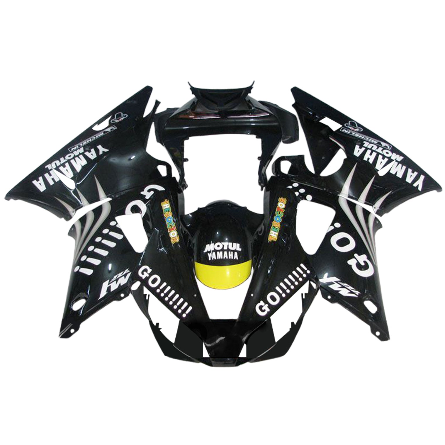 2000-2001 Yamaha YZF 1000 R1 injectiekuipset ABS kunststof carrosserie