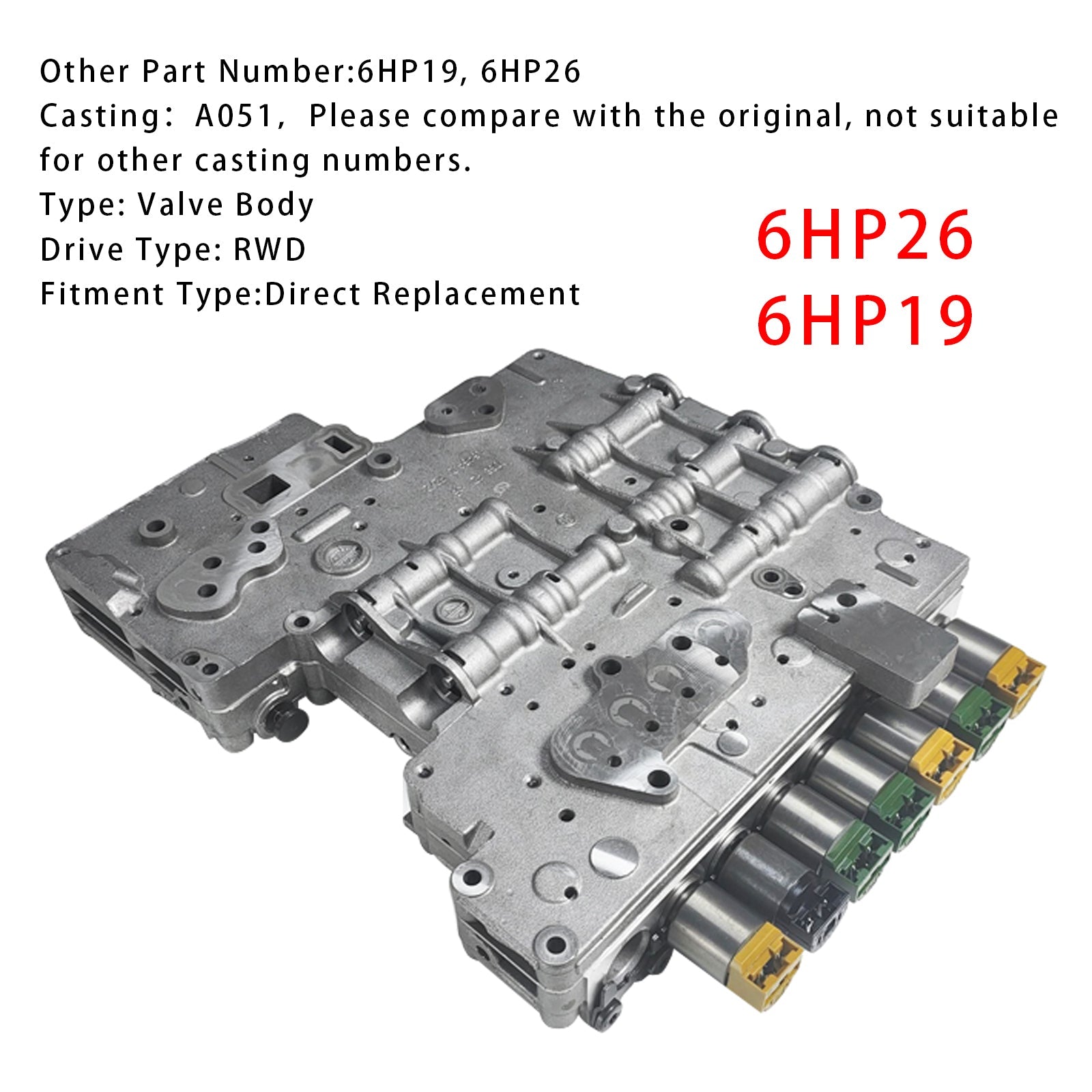 Cuerpo de válvula 6HP26 6HP19 #A051 para BMW AUDI VW Jaguar Hyundai Lincoln 545i 760i