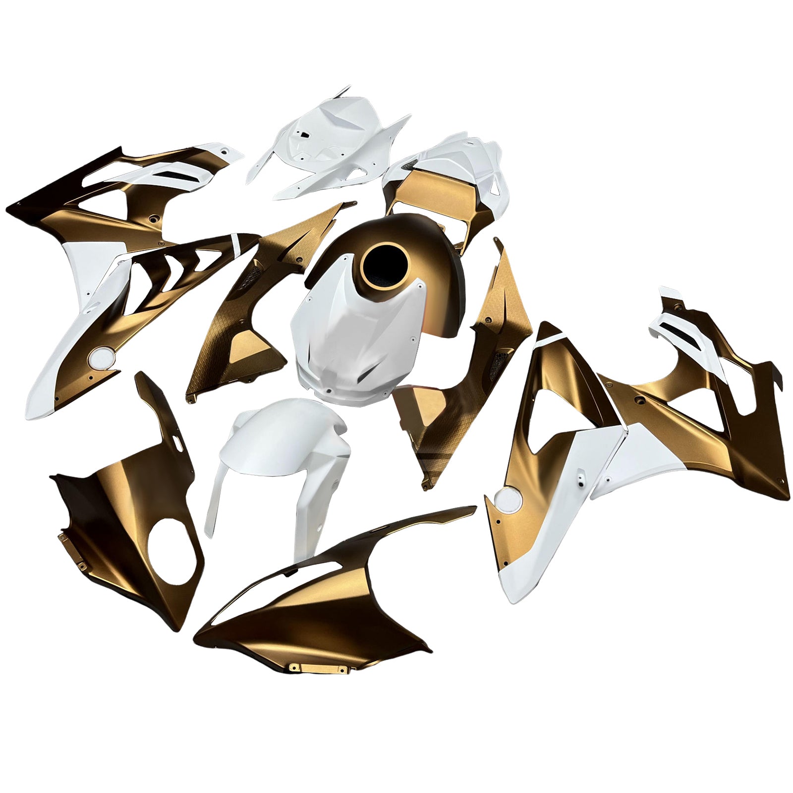 Kit de carénage d'injection pour BMW S1000RR 2009-2014 Carrosserie Plastique ABS