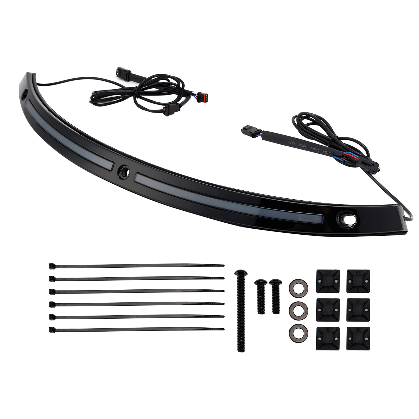 Garniture de pare-brise avec clignotants à LED pour Touring Electra Glide Street Glide Ultra Limited 2014+