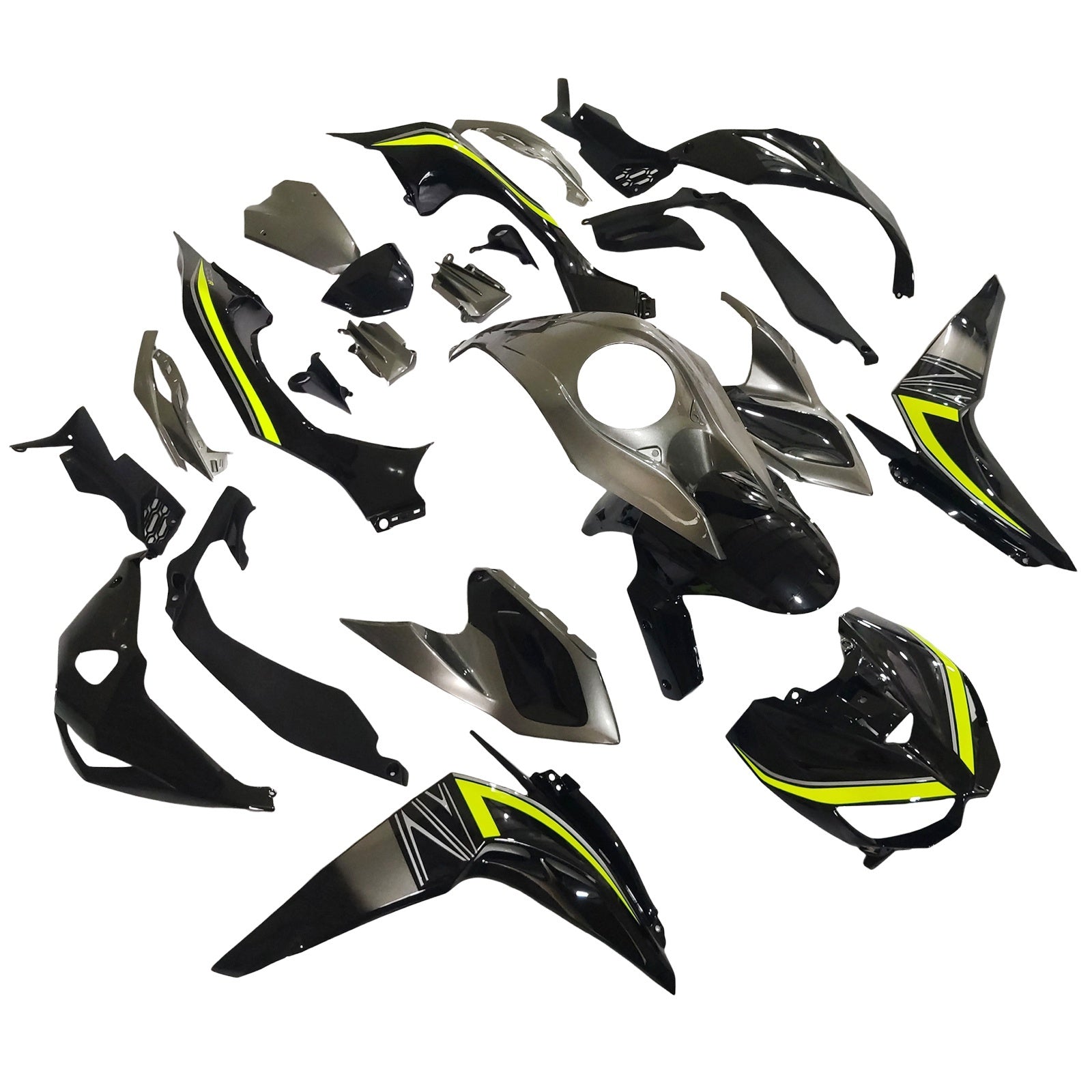 Kit de carénage en plastique ABS injecté compatible avec Kawasaki Z1000 2014-2017