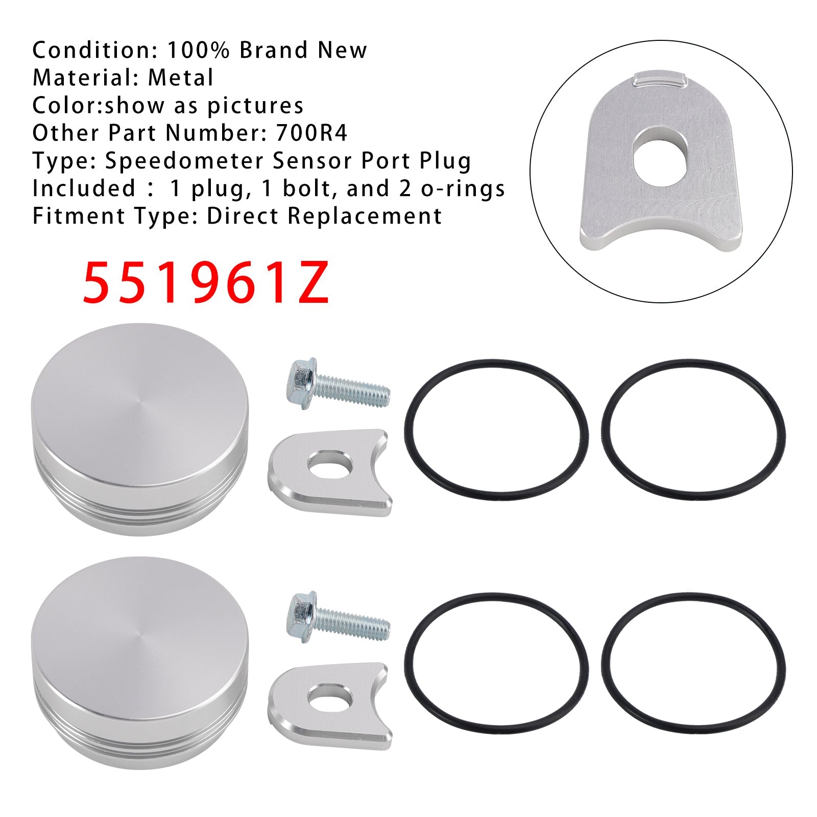 2 stuks snelheidssensor poortstekker 700R4 551961Z voor Chevy SBC 305 transmissie