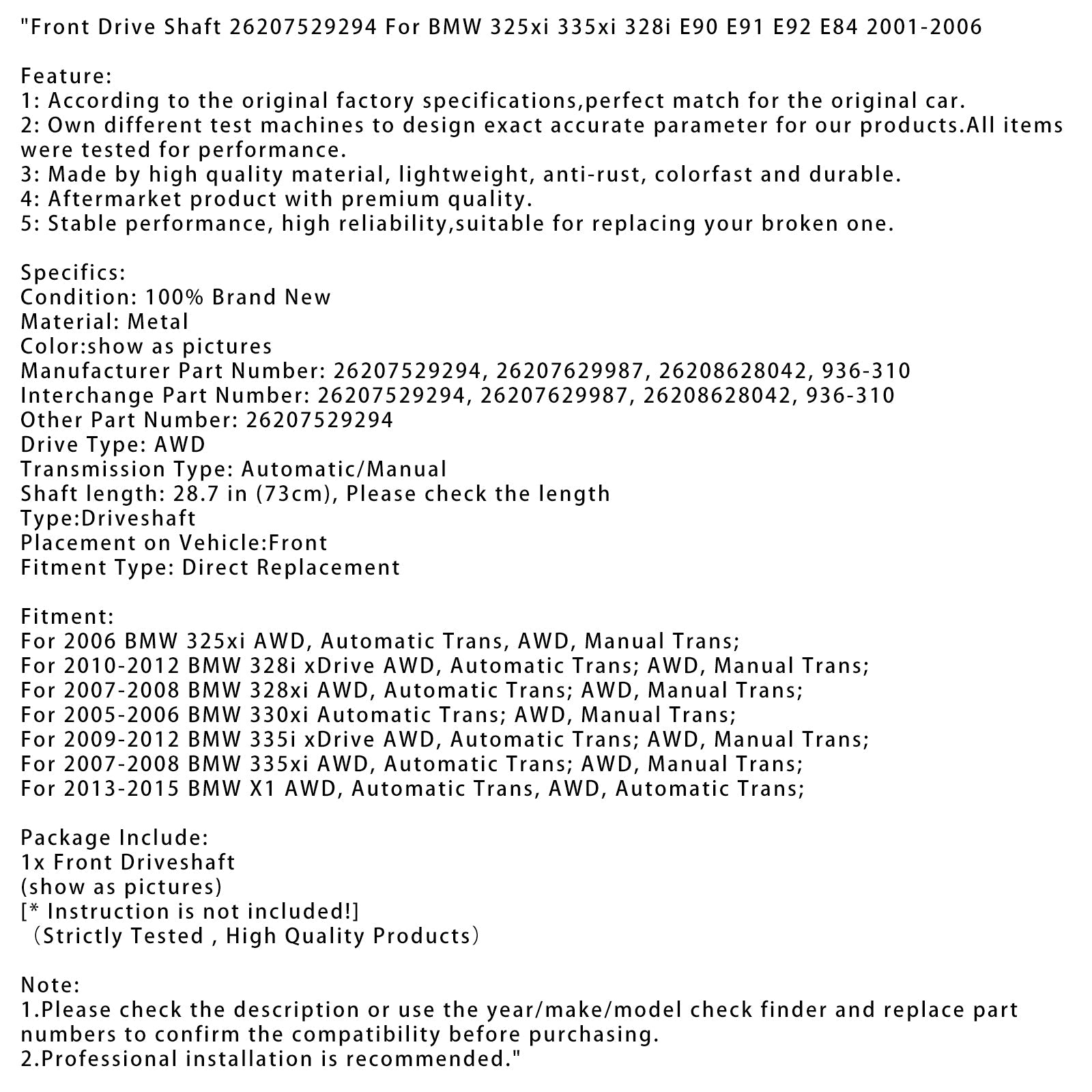 BMW 325xi AWD 2006, samodejni menjalnik, AWD sprednji menjalnik 26207529294 26207629987