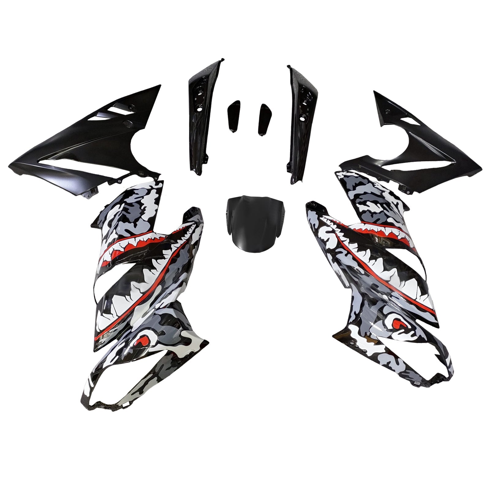 Kit di carenatura deficitato in plastica per Kawasaki Ninja 650 ER-6F EX650 2009-2011