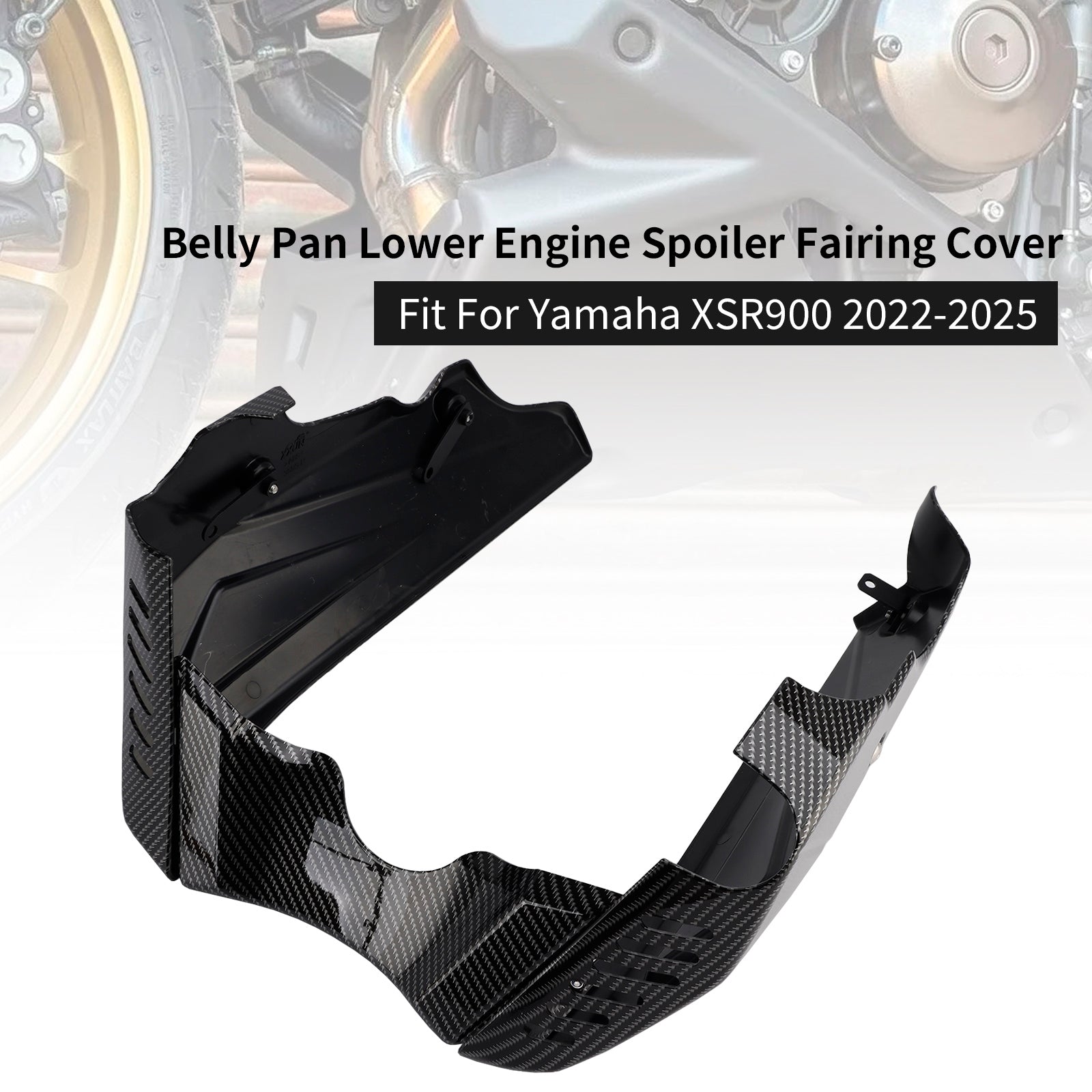 Sabot moteur inférieur et protection de carénage pour Yamaha XSR900 (2022-2025)