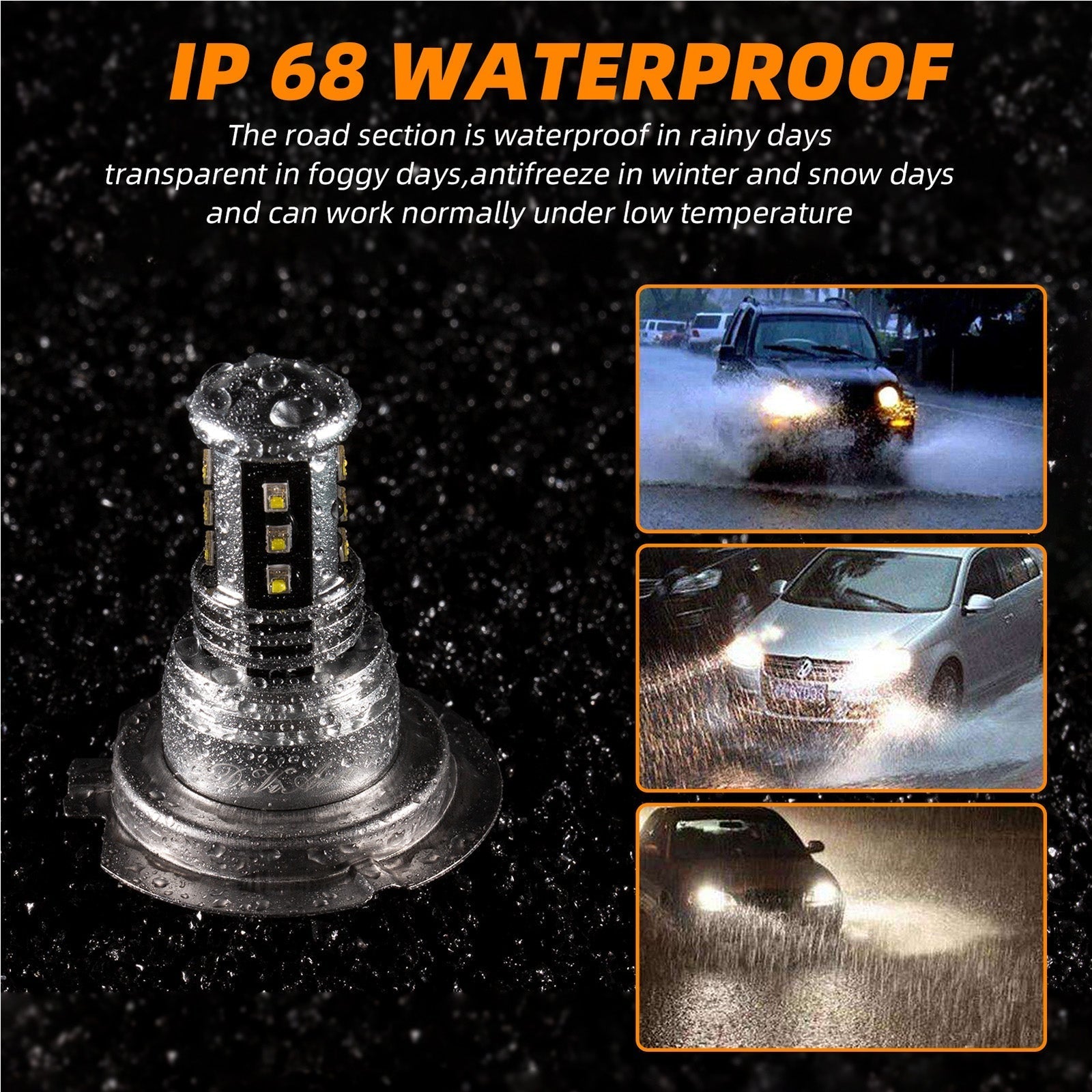 Proiettore LED 6000K 2000W 300000LM Bulbs di luci ad alta potenza generica