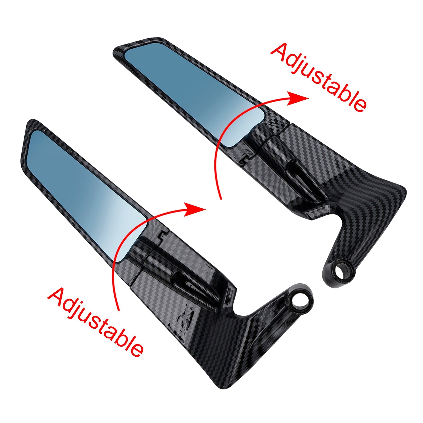 Winglet Mirrors voor Aprilia Tuono 660 Tuono V4 1100 RR Factory 15-25
