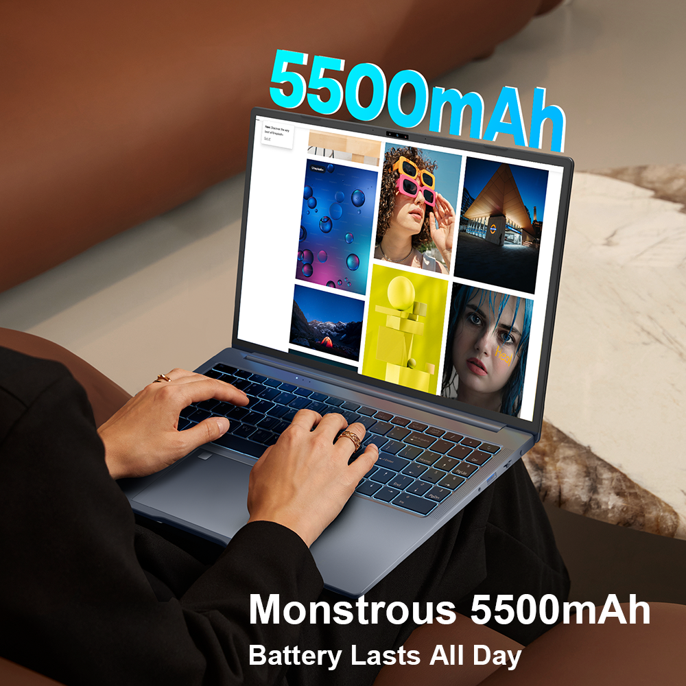 Ordinateur portable Ninkear N16 Pro 16 pouces 2 5K WiFi6 32 Go de RAM + 1 To SSD