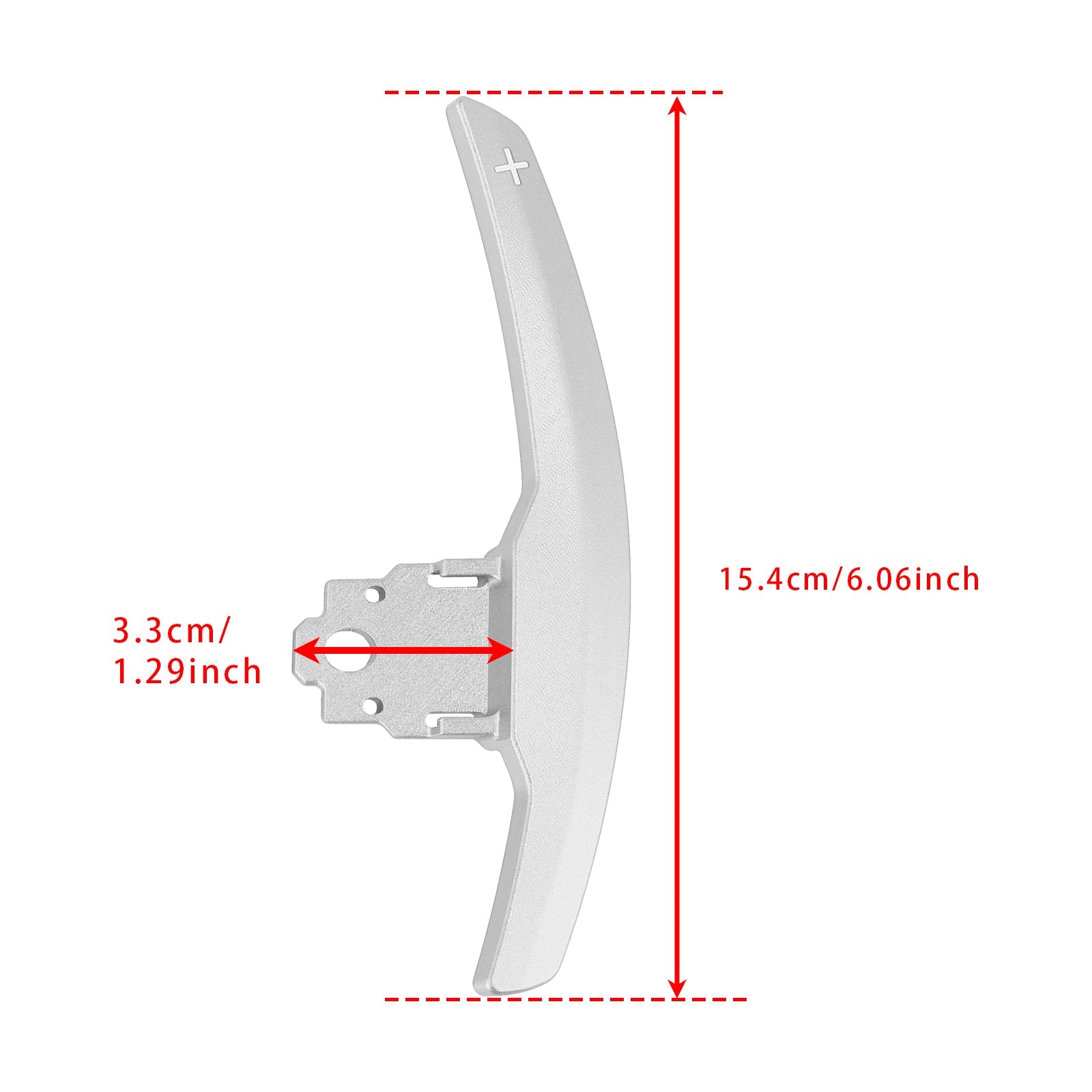Rozszerzenie palet zmiany prędkości dla serii BMW F30 F31 F32 F10 x3 x5 srebrne aluminium