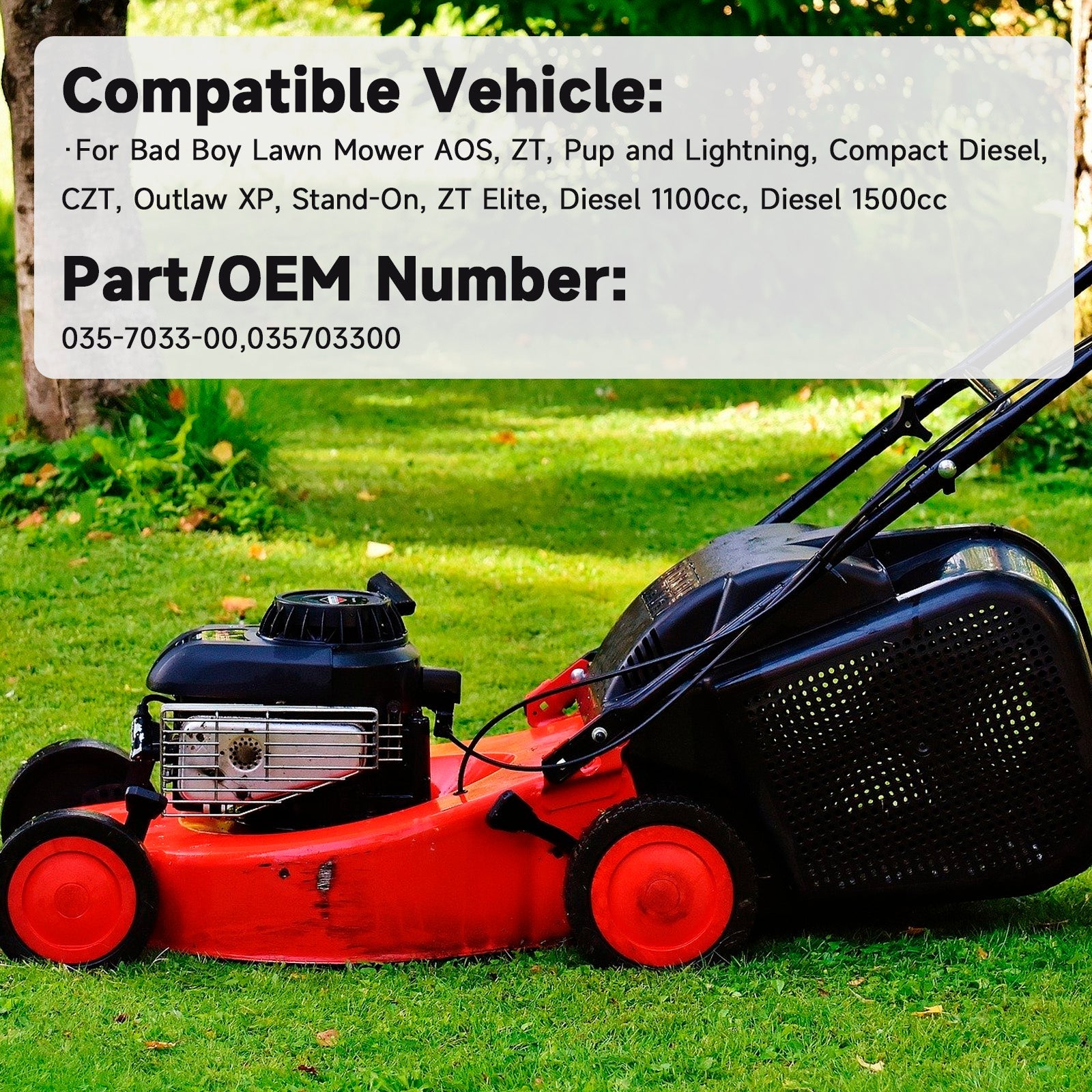 Deck Lift Actuator 035-7033-00 Bad Boy ZT Elite CZT Maverick -ruohonleikkureille