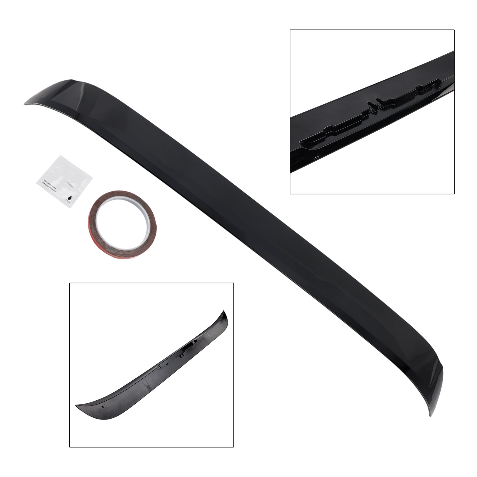 Spoiler posteriore sul tetto nero lucido per Mercedes-Benz Classe C W205 2014-2021