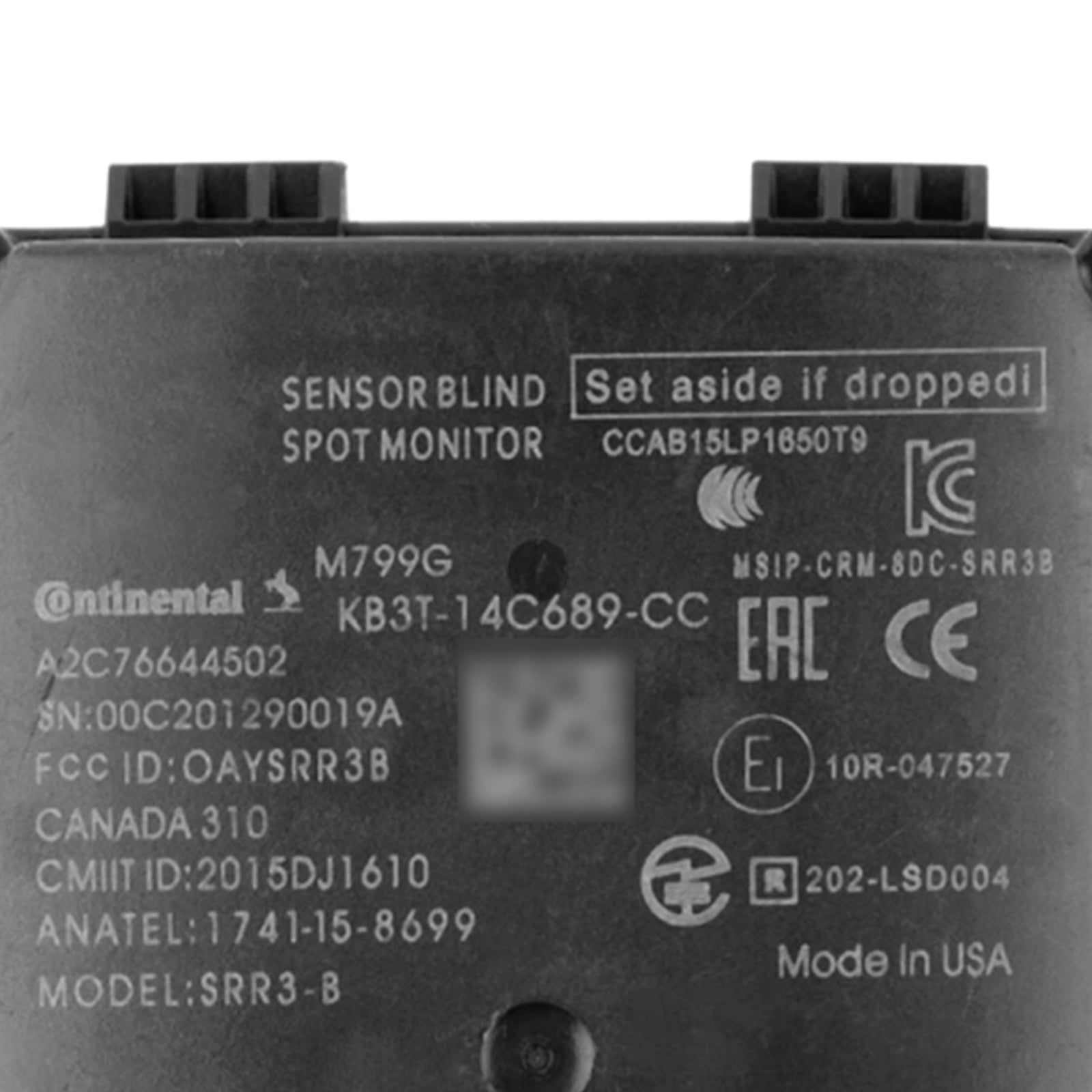 Capteur radar d'angle mort arrière KB3Z-14C689-B pour Ford Transit 150 (2019-2022)