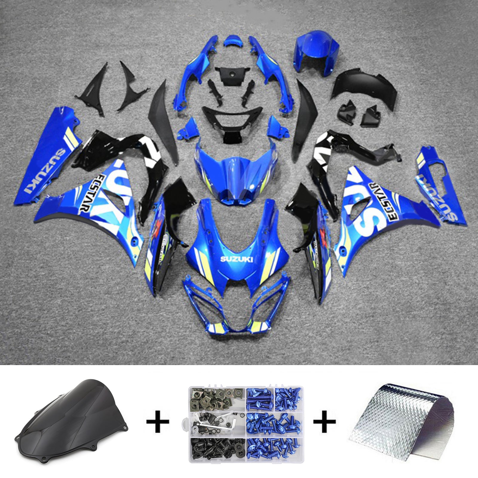 Injectie kuip kit carrosserie plastic buikspieren voor Suzuki GSXR1000 2017-2024 K17
