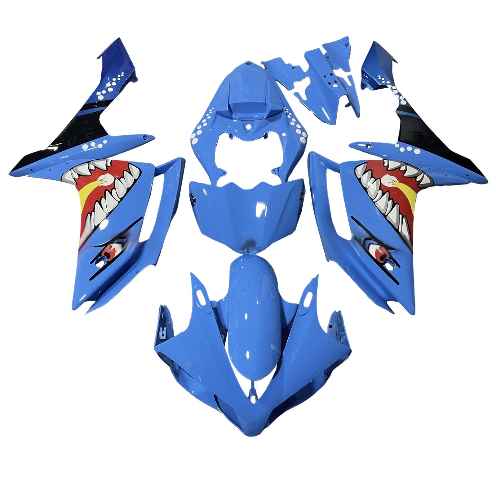 Kit de carénage injecté en plastique ABS pour Yamaha YZFR1 YZF-R1 2007-2008