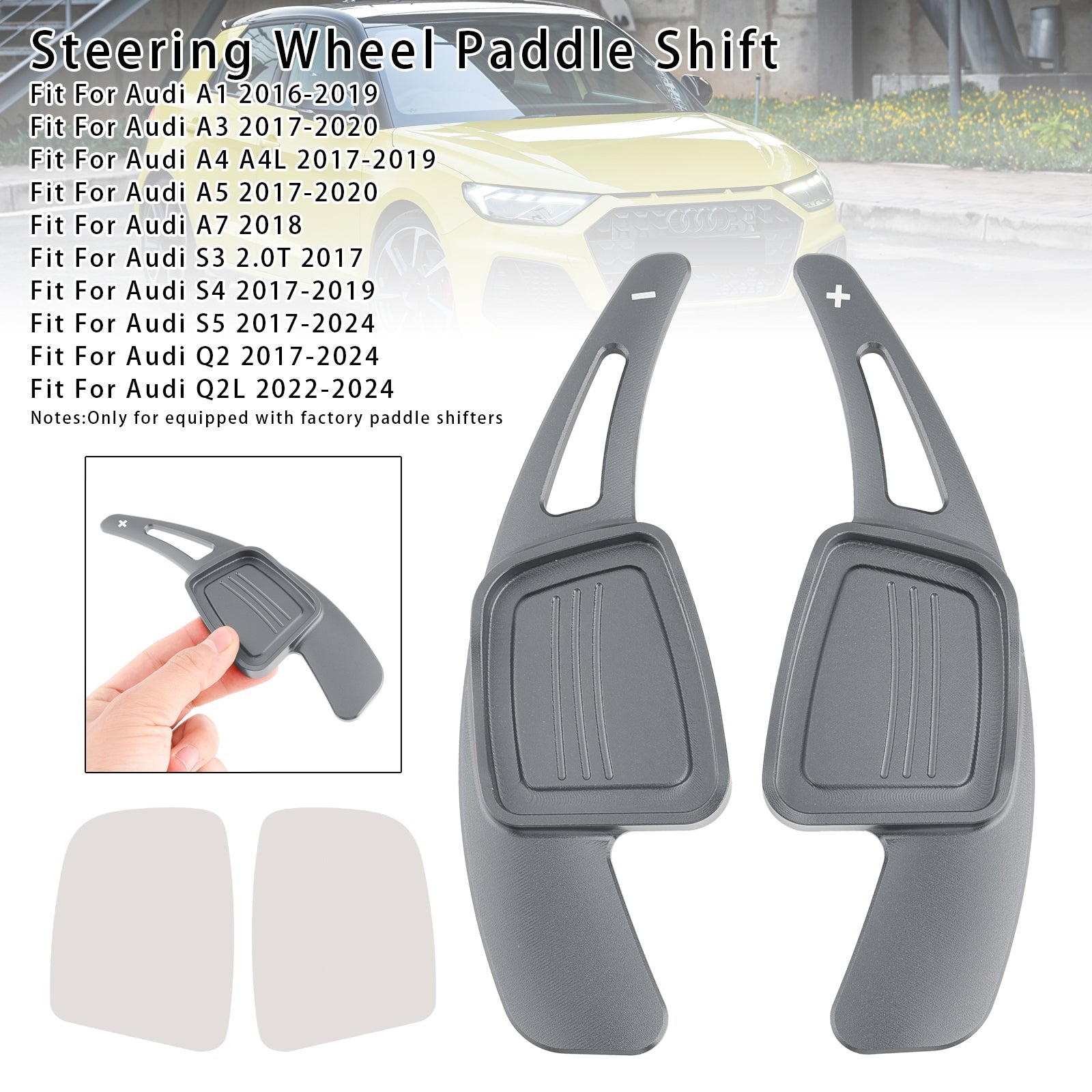 Extension de palettes de changement de vitesse au volant pour Audi Q3 Q5 Q7 S3 S4