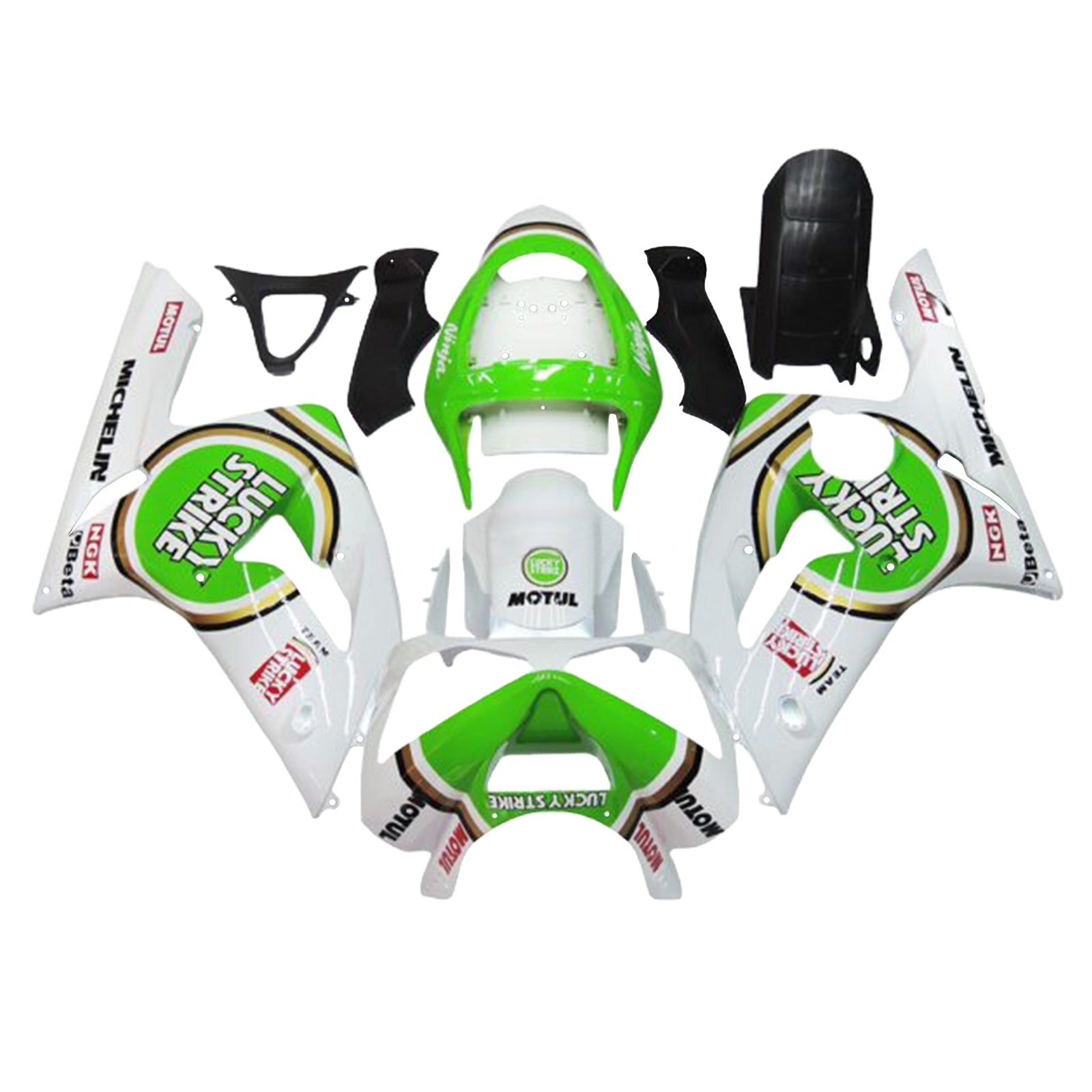 Kit di carenatura a iniezione, corpo in plastica ABS per Kawasaki ZX6R 636 2003-2004