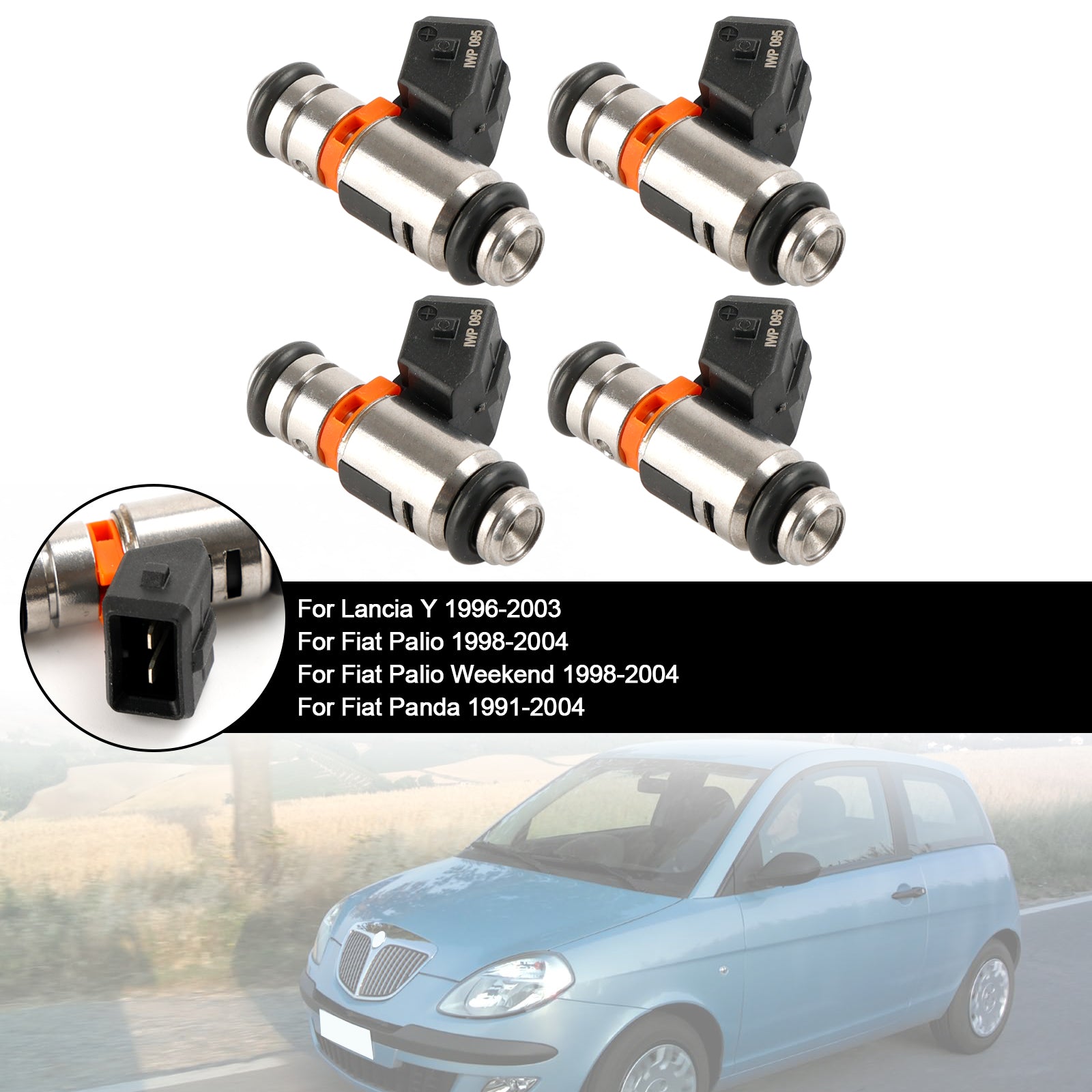 4 szt. Wtryskiwacz paliwa IWP095 dla Fiat Punto 1.4L 2007-2009 dla Fiat Palio 1.6L
