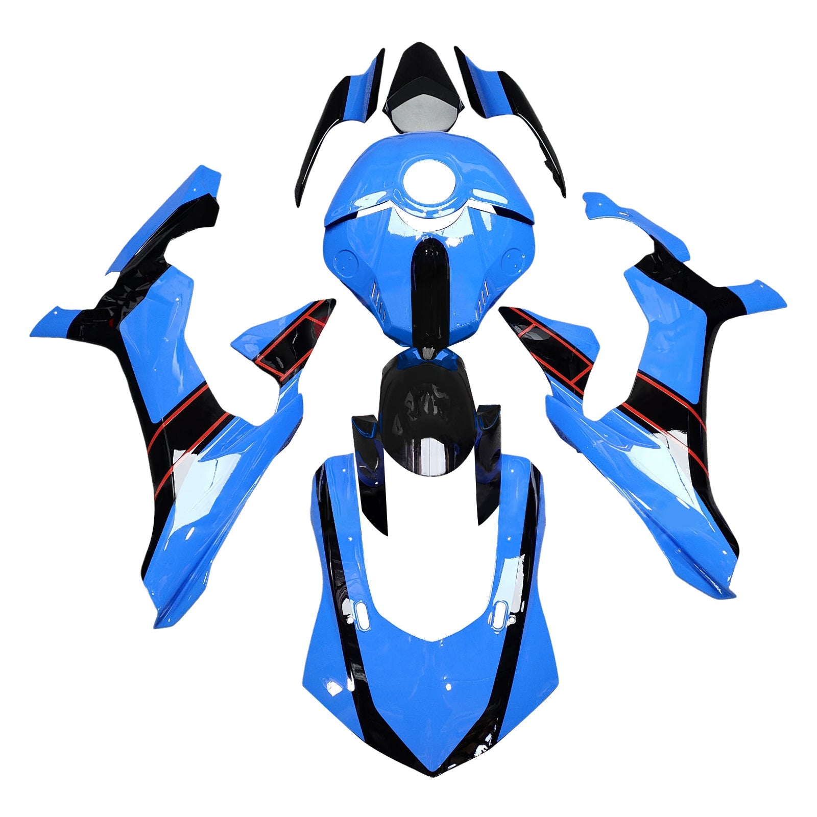 Komplet oklepa z vbrizgano ABS plastiko za Yamaho YZFR1 YZF-R1 2015-2019