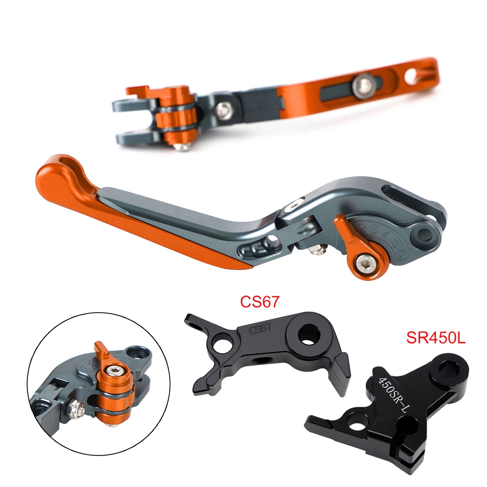 Levier de frein et d'embrayage réglable compatible avec VOGE DS900X 900DSX 2024-2026